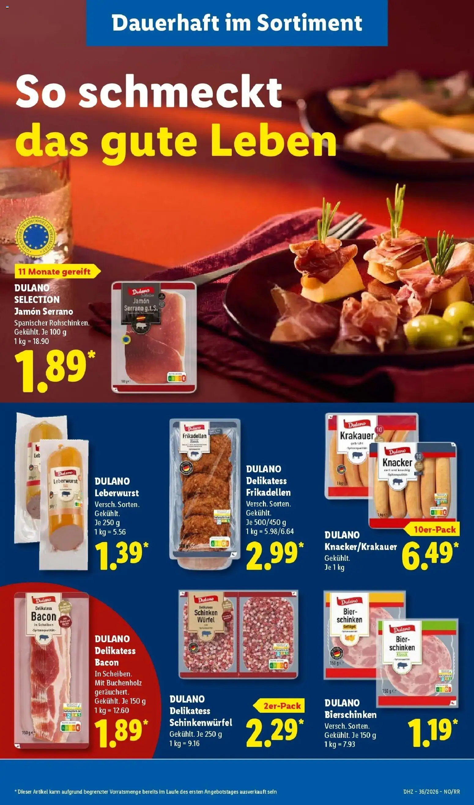 Lidl Prospekt Höxter (ab 31.08.2026) zum Blättern » Angebote | Seite: 21 | Produkte: Bier, Schinken