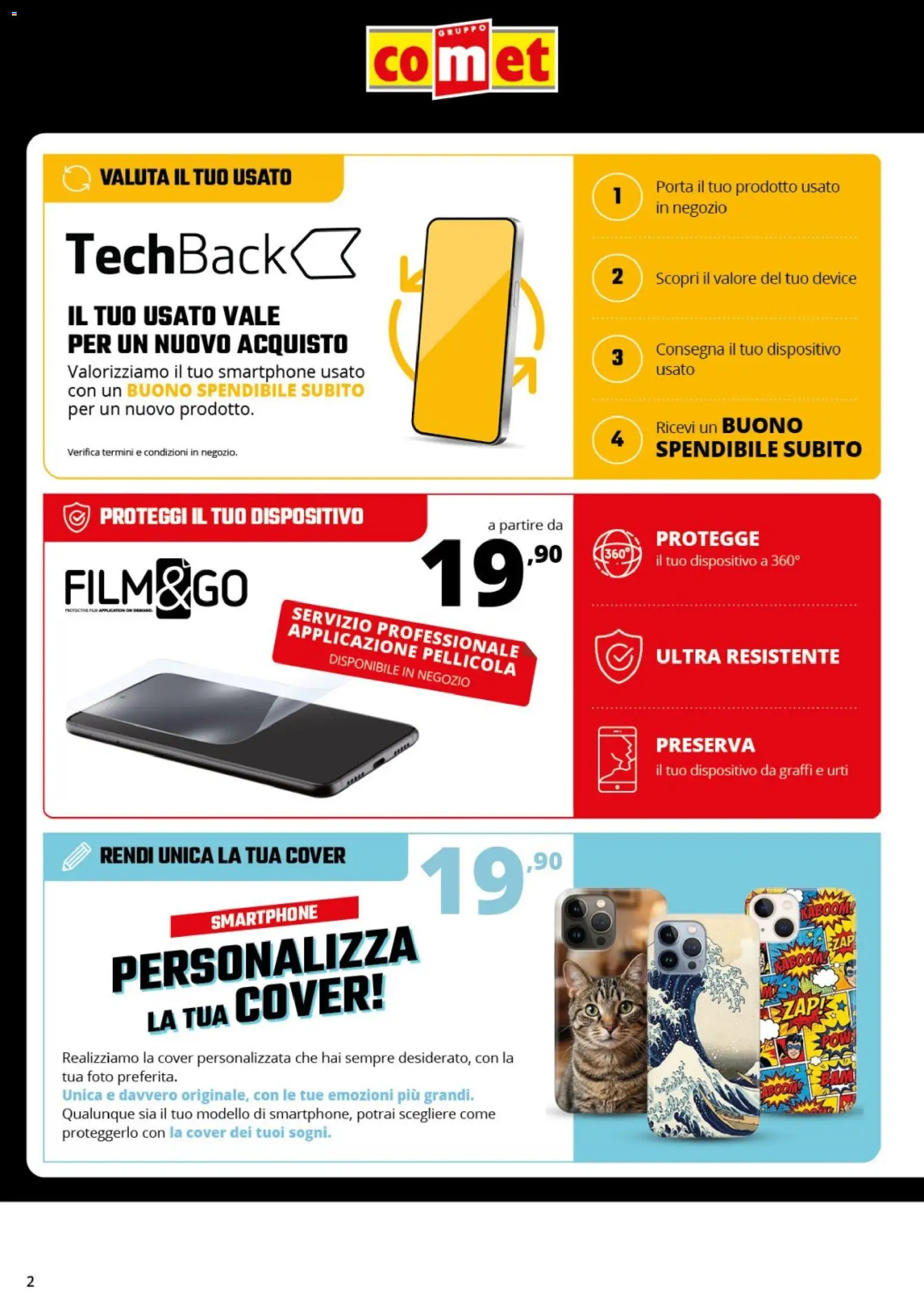 Volantino Comet del 29/10/2026 | Pagina: 2 | Prodotti: Porta, Smartphone, Pellicola