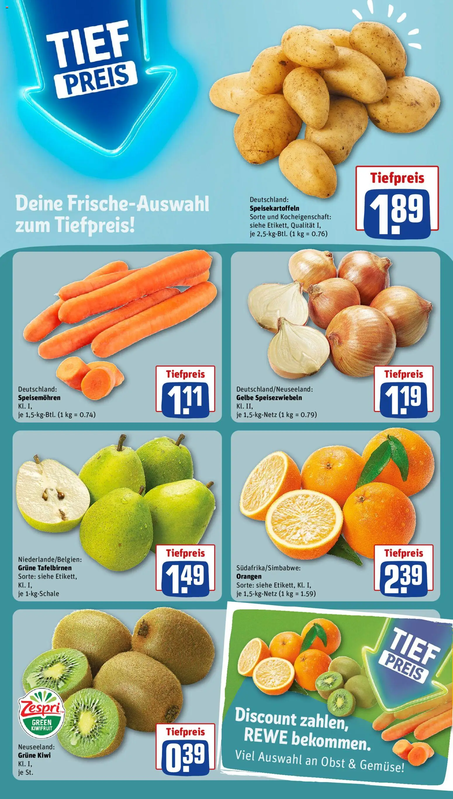 Rewe ihr Kaufpark Prospekt – gültig ab 21.09.2026 | Seite: 5 | Produkte: Orangen, Gemüse, Obst, Kiwi