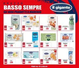 Anteprima del volantino Il Gigante volantino Prezzo Basso Sempre valido a partire dal 07.05.2026 | Pagina: 5 | Prodotti: Succo, Pesce, Frutta, Frollini