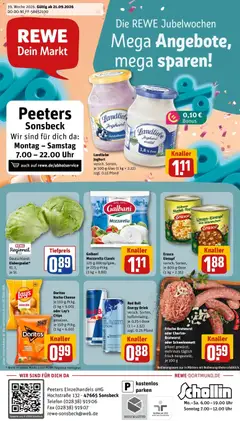 Rewe Prospekt Sonsbeck ab 21.09.2026 gültig