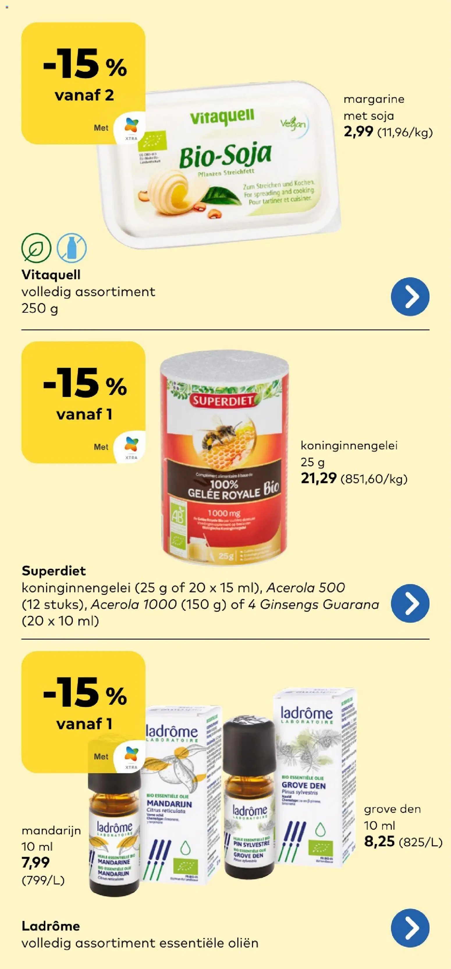 {H1} | Pagina: 16 | Producten: Oliën, Pin, Mandarijn, Margarine