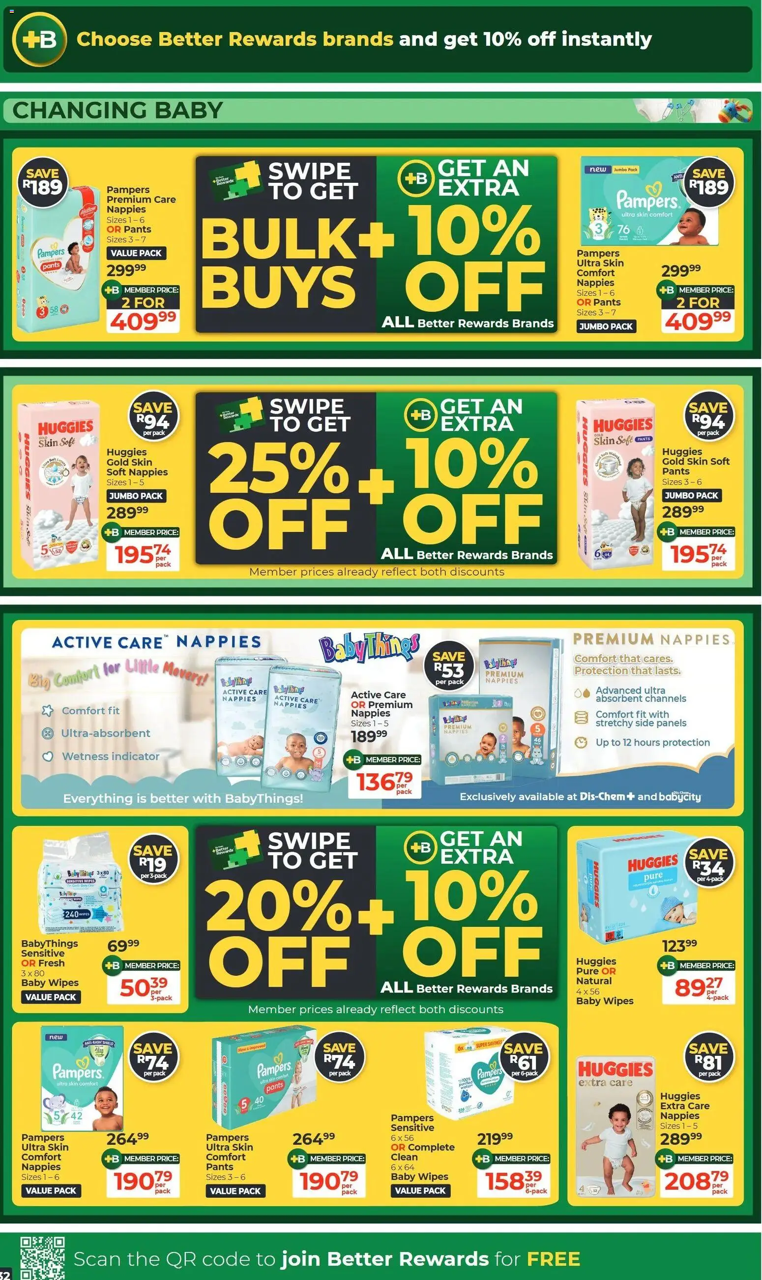 New Dis-Chem catalogue – valid from 20/10/2026 | Page: 32 | Products: Pants, Nappies