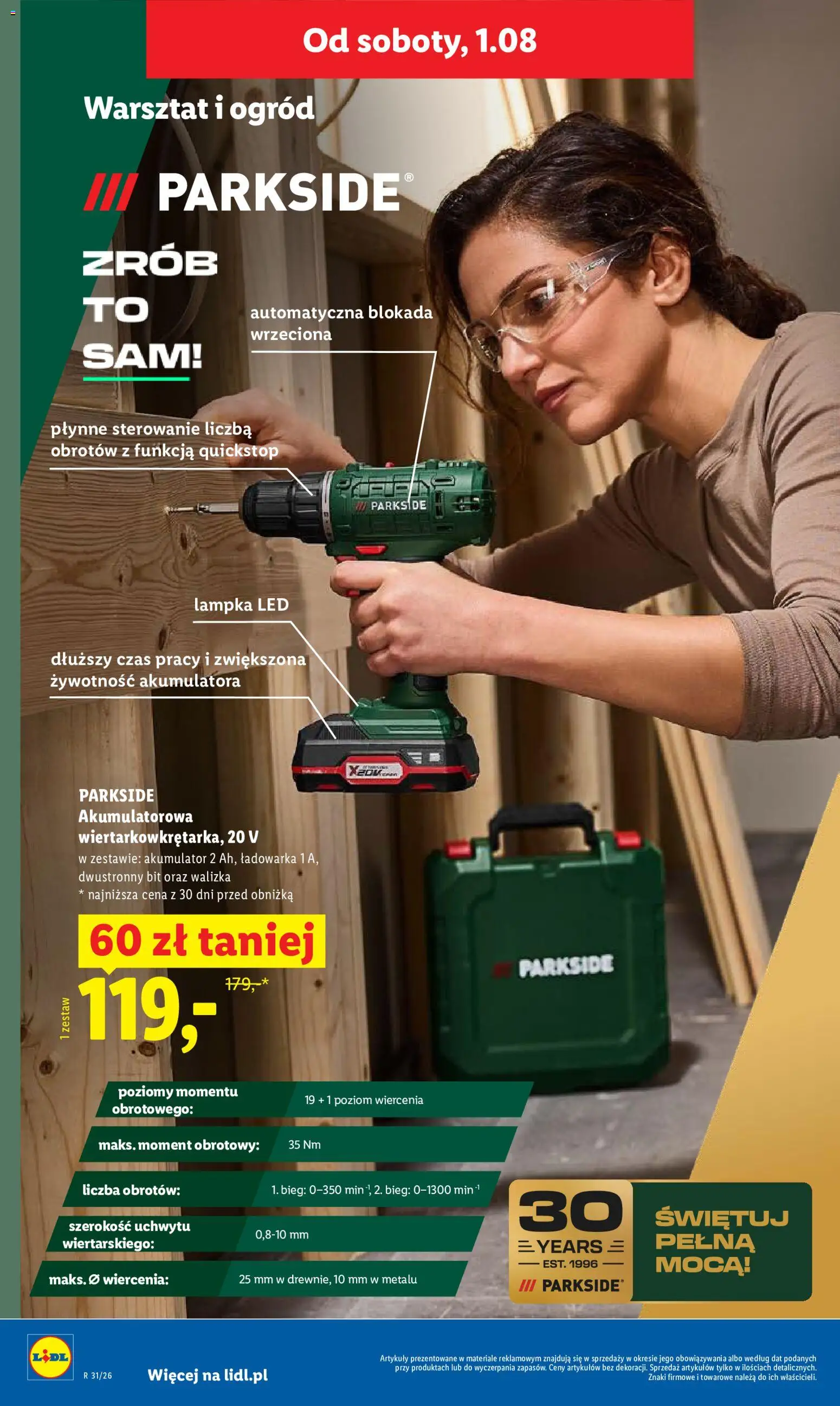 Lidl Polsko leták od 30.07.2026 | Strana: 42 | Produkty: Parkside, LED