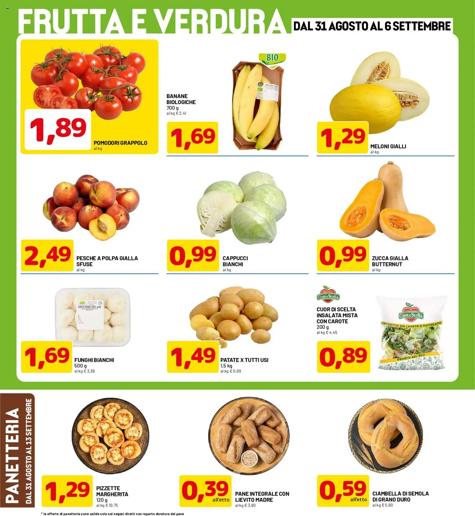 Volantino D Più del 31/08/2026 | Pagina: 2 | Prodotti: Ciambella, Insalata, Funghi, Lievito