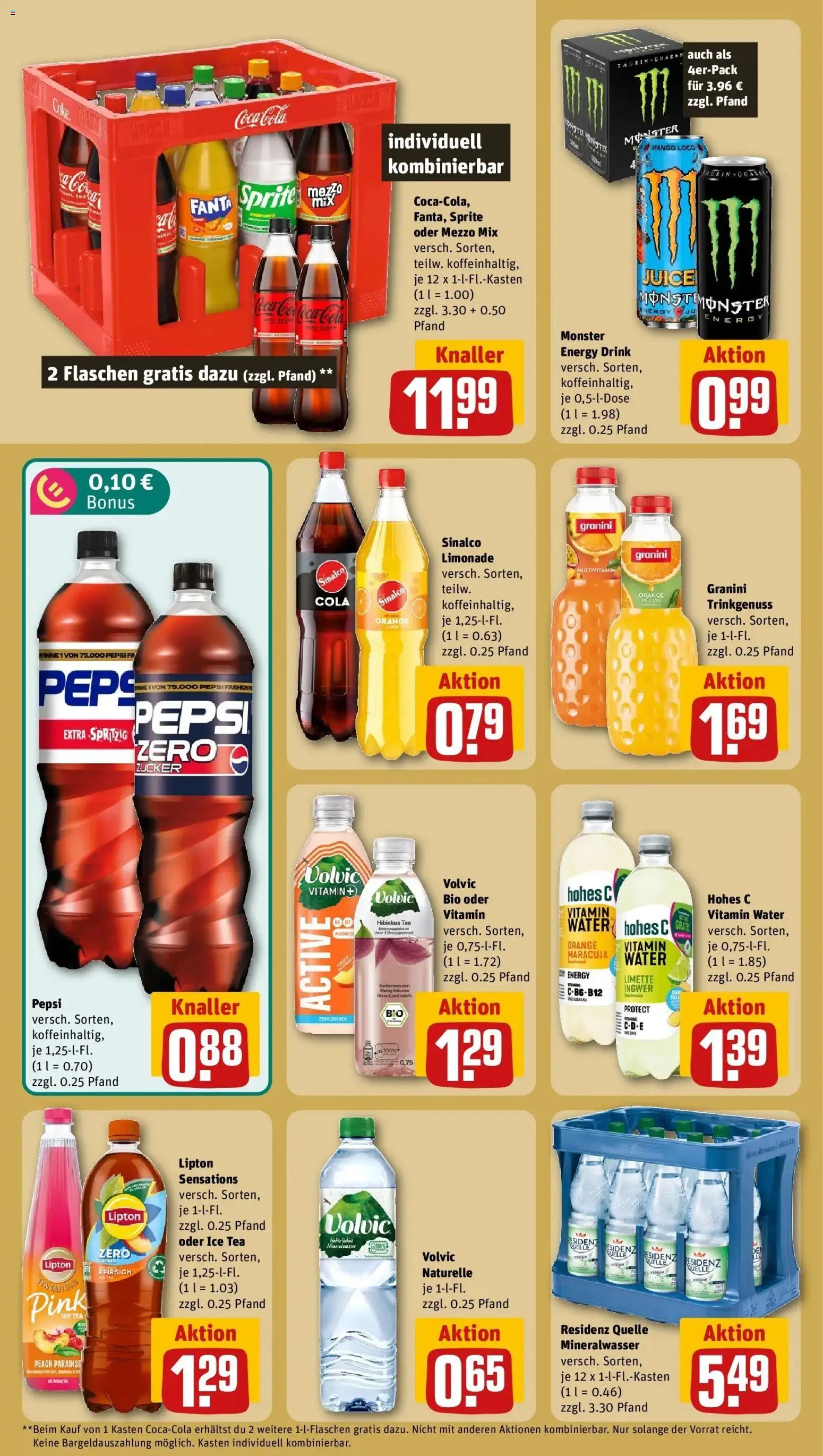 Rewe Prospekt München – gültig ab 27.07.2026 | Seite: 16 | Produkte: Fanta, Monster, Limette, Hohes c