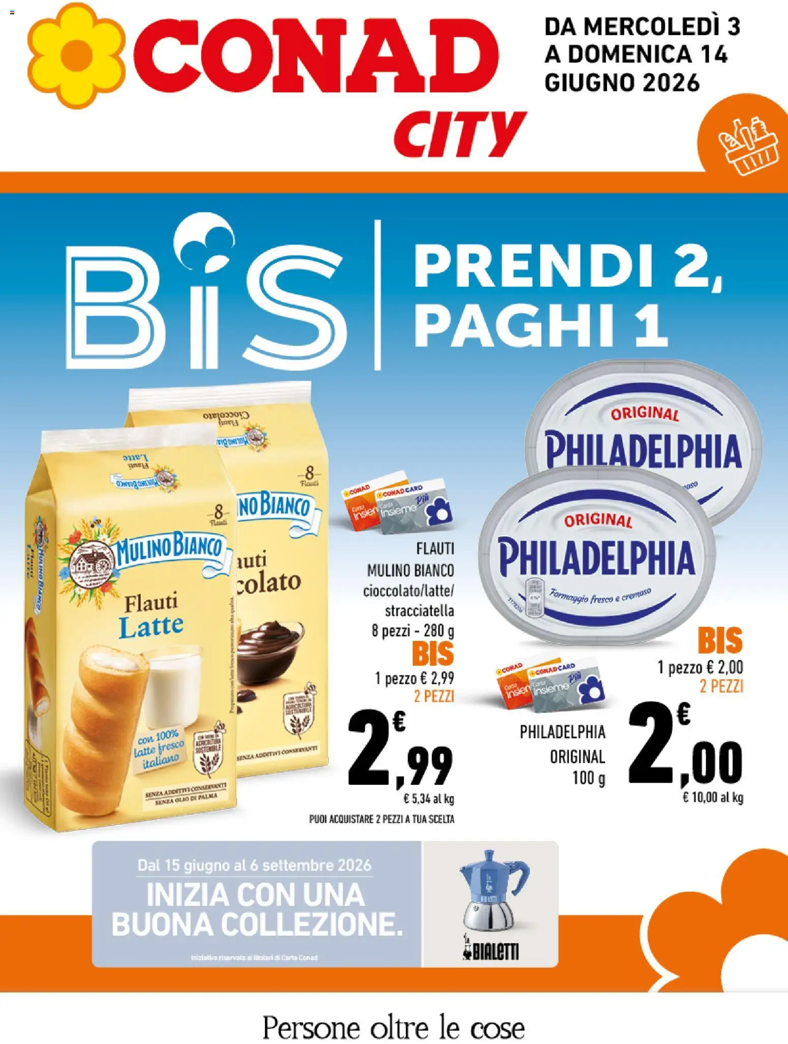 Volantino Conad del 03.06.2026 | Pagina: 1 | Prodotti: Cioccolato, Latte, Olio, Stracciatella