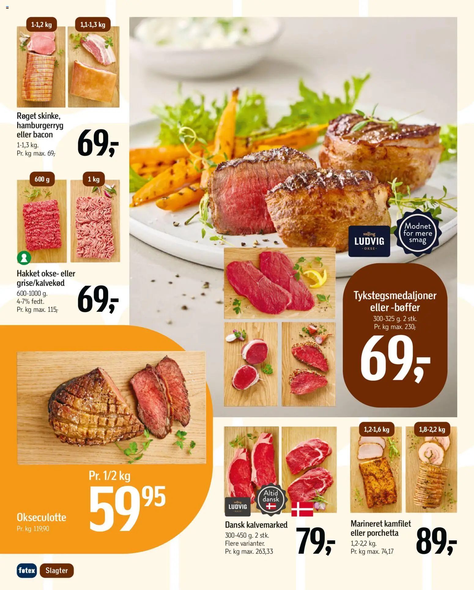 Føtex tilbudsavis – gyldig fra 14/08/2026 | Side: 15 | Produkter: Bøffer, Bacon, Hamburgerryg