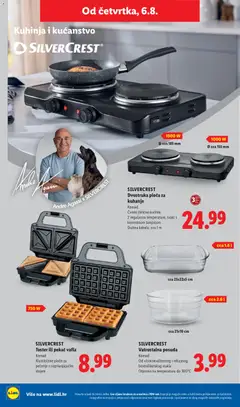 SILVERCREST Dvostruka ploča za kuhanje, Komad Čvrsto čelično kućište 2 regulatora temperature, svaki s kontrolnom lampicom Dužina kabela: cca 1 m - Pregled kataloga iz trgovine Lidl, vrijedi od 03.08.2026 | Stranica: 44 | Proizvodi: Toster, Kuhinja, Ploča za kuhanje