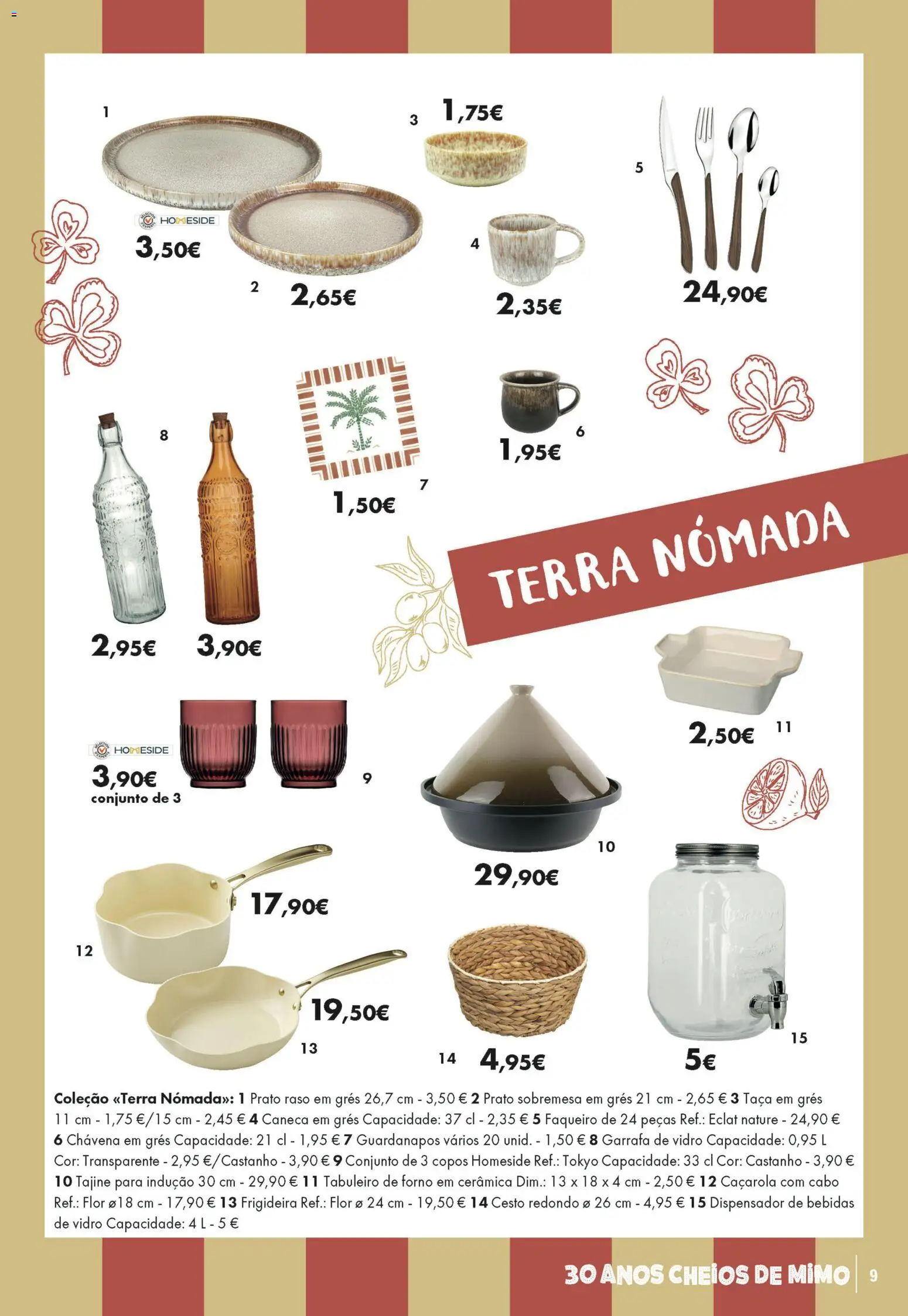E.Leclerc Folheto Especial Casa & Decoração │ válido de 26.05.2026 | Página: 9 | Produtos: Copos, Frigideira, Guardanapos, Caneca