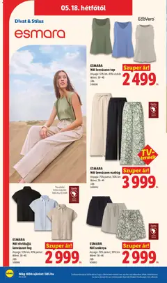 ESMARA Női szoknya, Anyaga: 70% pamut, 30% len Méret: 36-46 - amely érvényes a következő dátumtól: 14.05.2026 | Oldal: 48