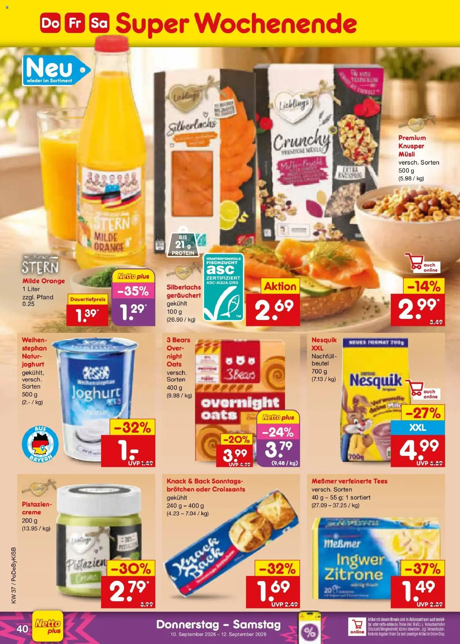 Netto Marken-Discount Prospekt Nürnberg – gültig ab 07.09.2026 | Seite: 60 | Produkte: Nesquik, Pistazien, Creme, Zitrone