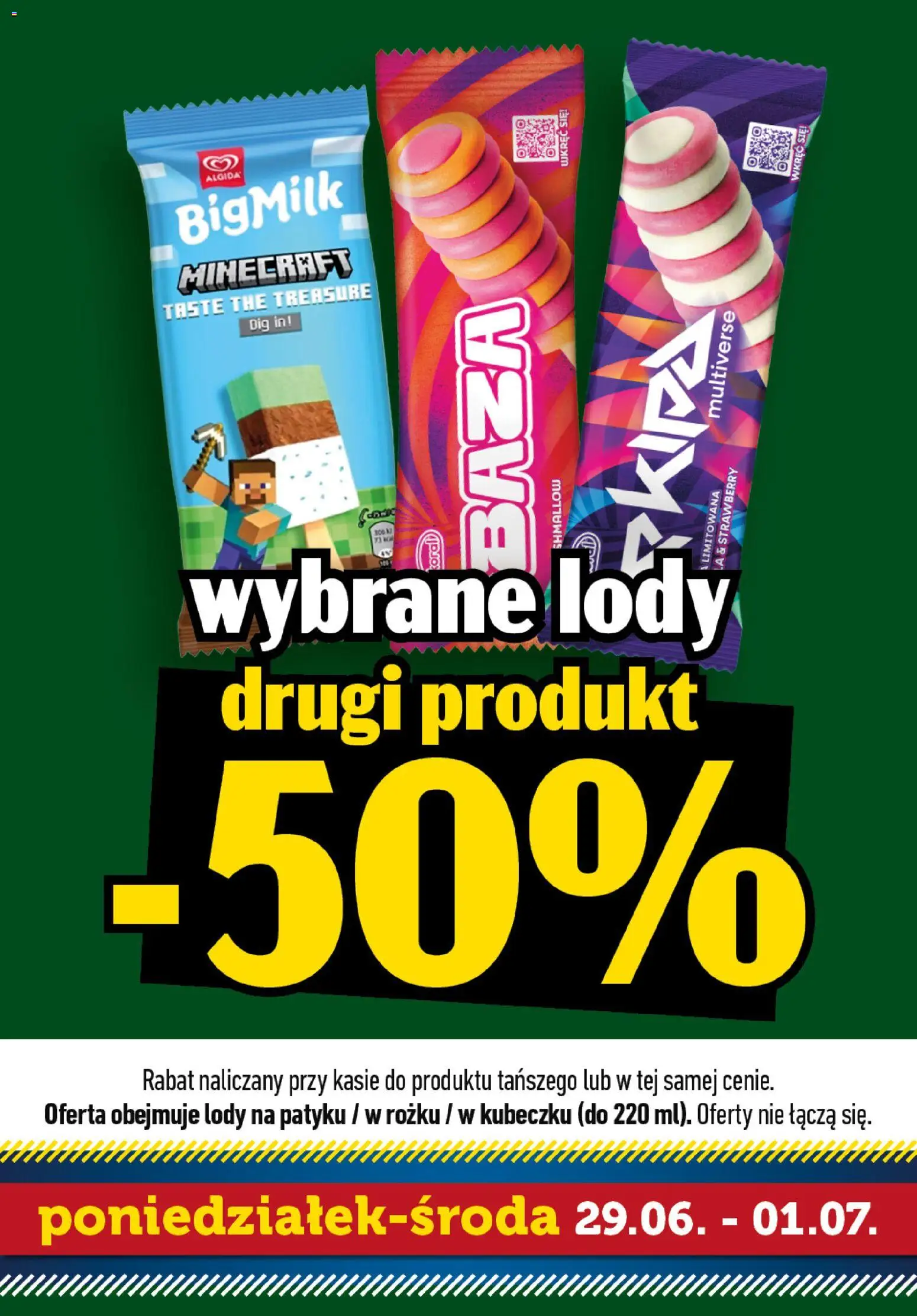 Topaz gazetka - Superstart tygodnia od 29.06.2026 | Strona: 2 | Produkty: Lody na patyku, Lody