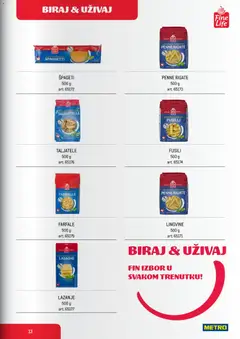 Metro katalog Fine Life - Biraj & Uživaj - pregled Metro kataloga - važi od 01.06.2026 | Strana: 13 | Proizvode: Tagliatelle, Lazanje, Špageti