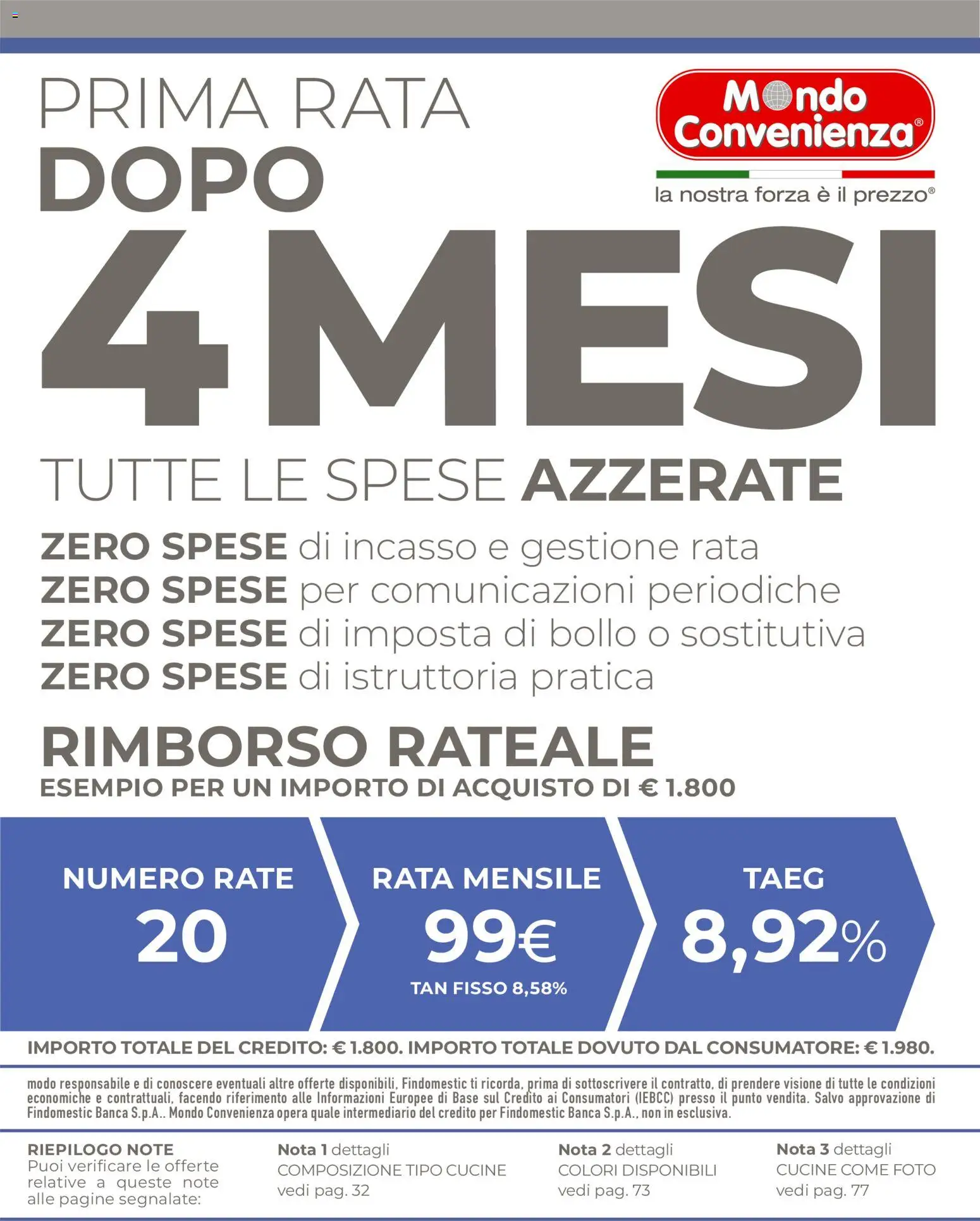 Volantino Mondo Convenienza del 01.04.2026 | Pagina: 3 | Prodotti: Cucine