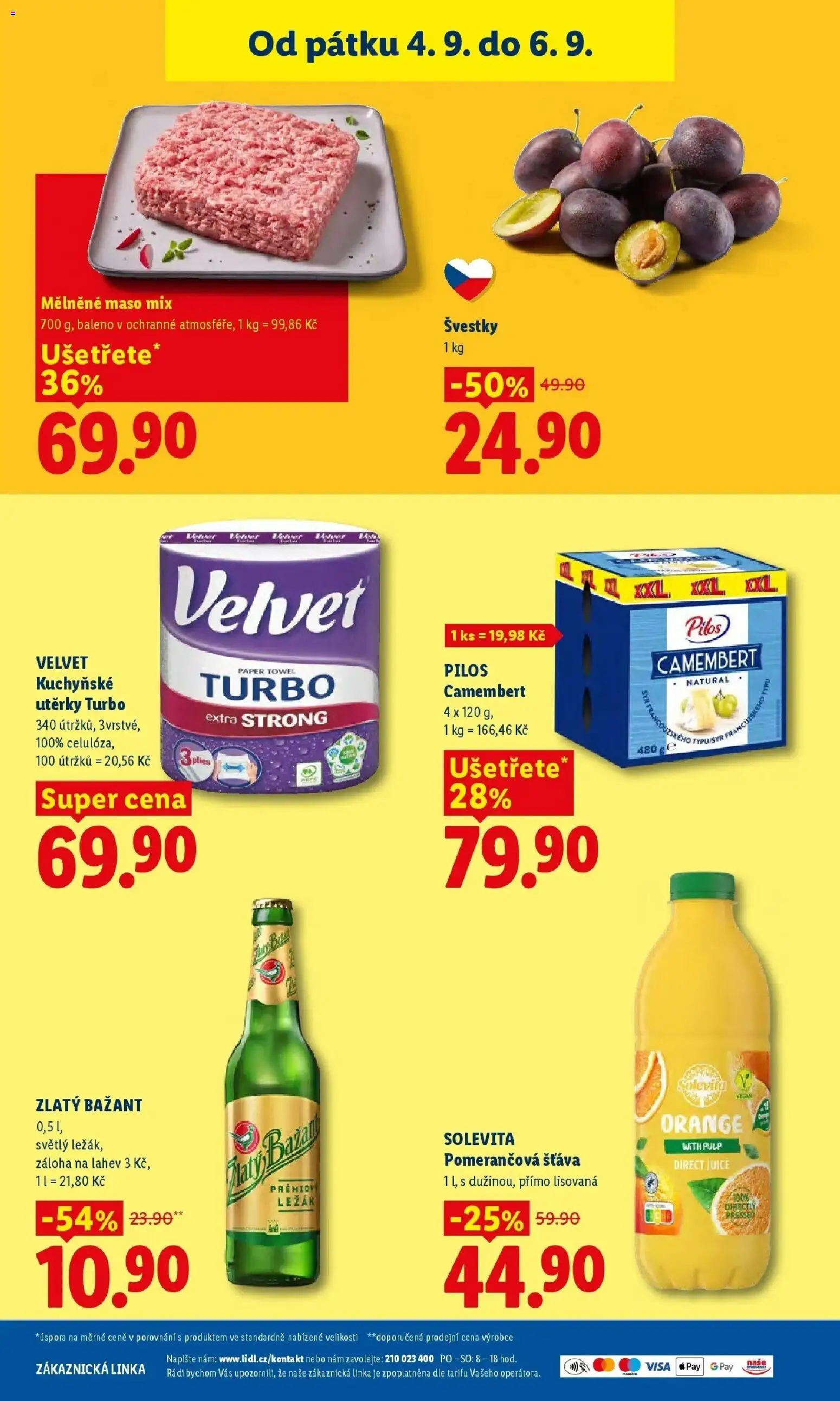 Lidl leták od 03.09.2026 - Nový akční leták | Strana: 41 | Produkty: Kuchyňské utěrky, Zlatý Bažant, Solevita, Láhev