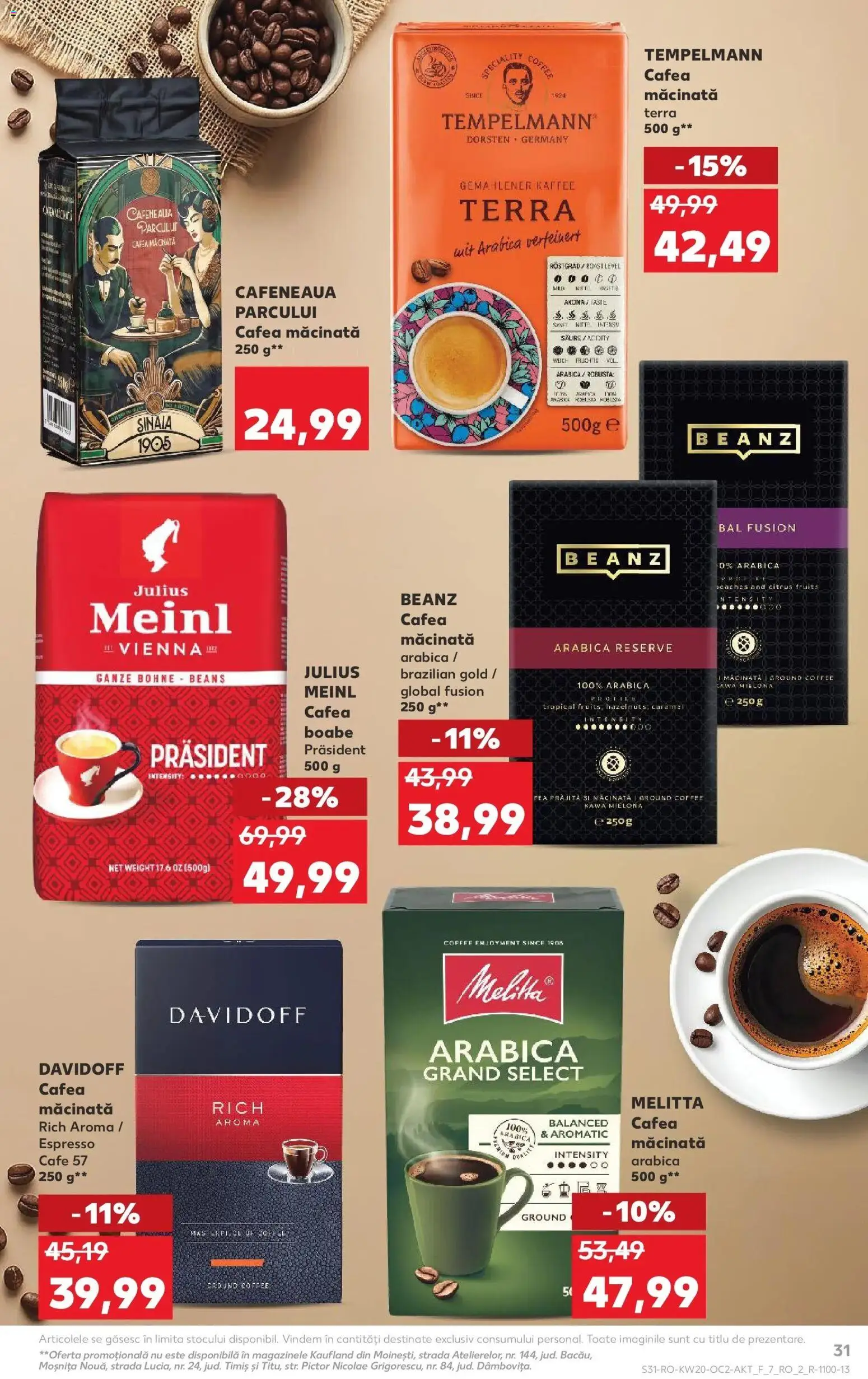 Noul catalog Kaufland – valabil de la 13.05.2026 | Pagină: 31 | Produse: Cafea