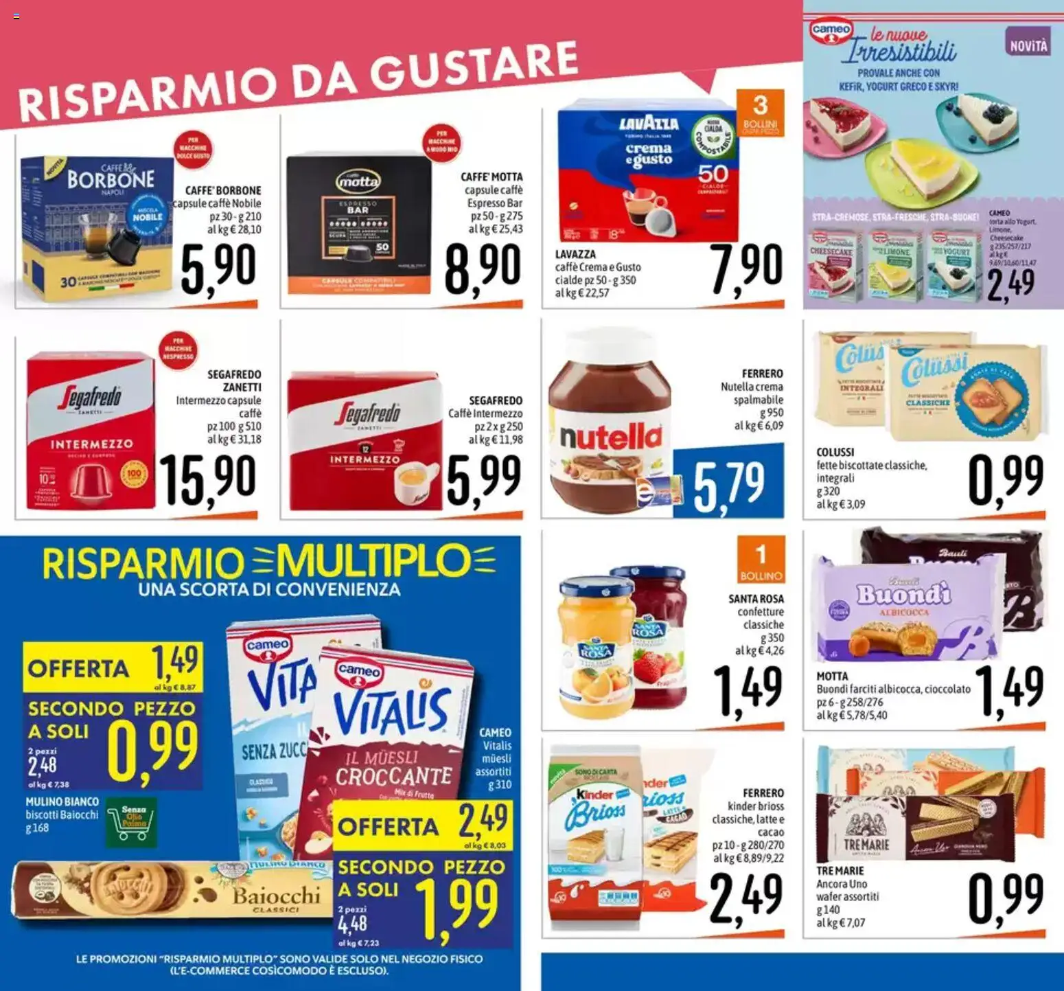 Volantino Emisfero del 11.06.2026 | Pagina: 6 | Prodotti: Caffè, Biscotti, Torta, Fette biscottate
