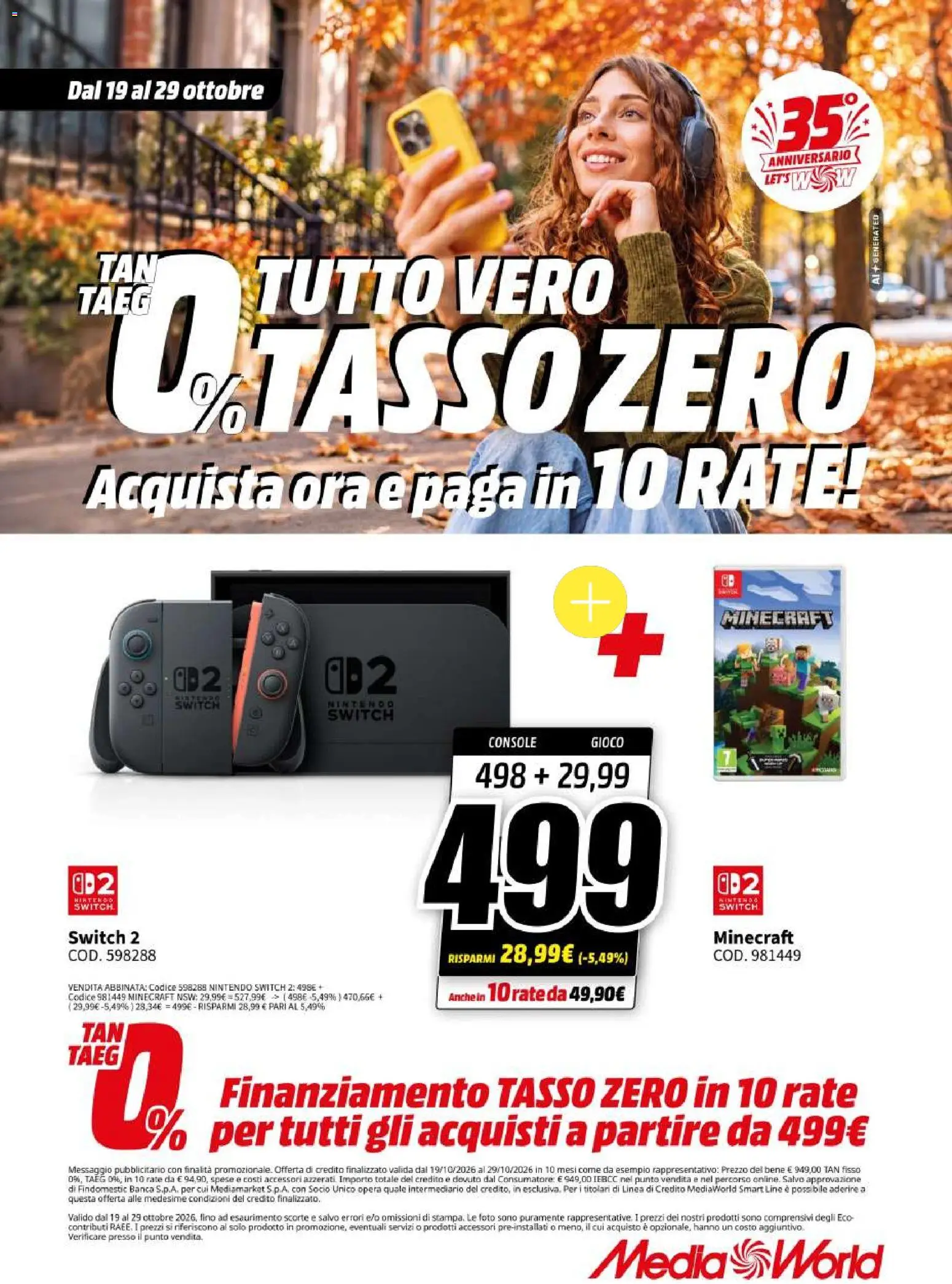 Volantino Media World del 19/10/2026 | Pagina: 50 | Prodotti: Gioco