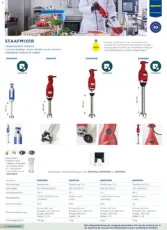 Makro folder - Horeca Non food - Voorbeeld van een folder van Makro, geldig van 01-10-2026 | Pagina: 6 | Producten: Handmixer, Mes, Kabel, Messen