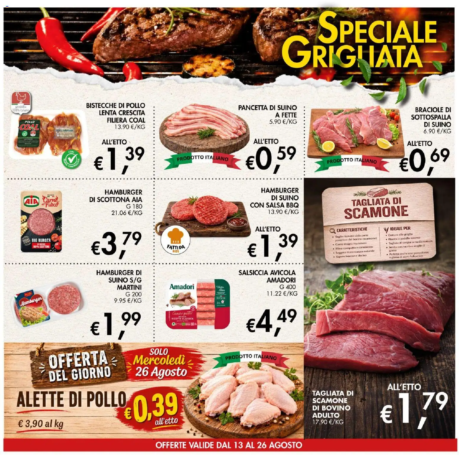 Volantino Coal del 13/08/2026 | Pagina: 5 | Prodotti: Pollo, Salsa, Martini, Aceto