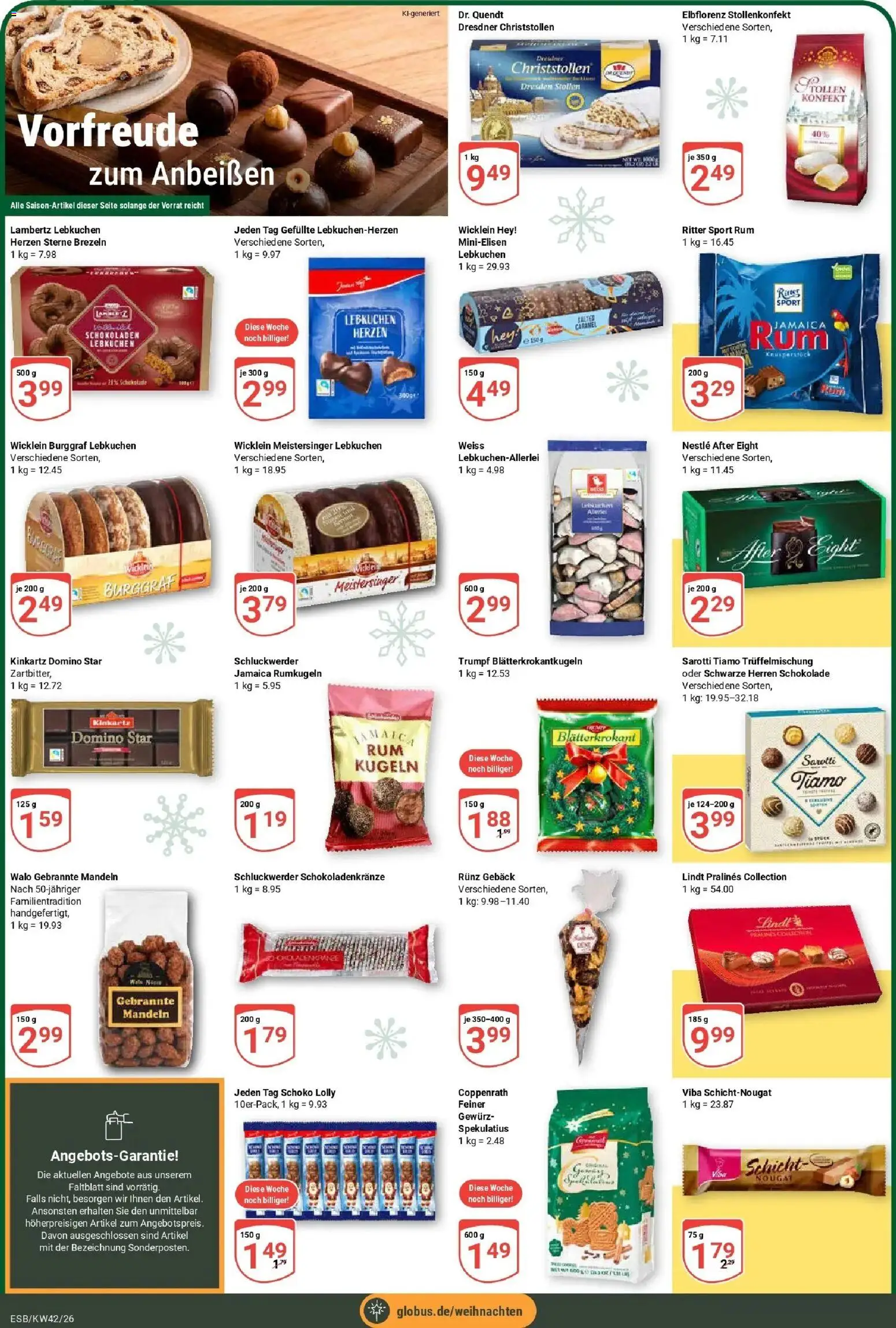 Globus Prospekt Eschborn (ab 12.10.2026) » Angebote online | Seite: 6 | Produkte: Rum, Ritter sport, Mandeln, Lindt