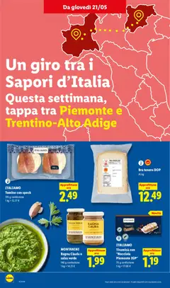 Anteprima del volantino MONTANINI Bagna Cauda o salsa verde, 140 g confezione valido a partire dal 21.05.2026 | Pagina: 18 | Prodotti: Speck, Salsa, Cacao, Tomino