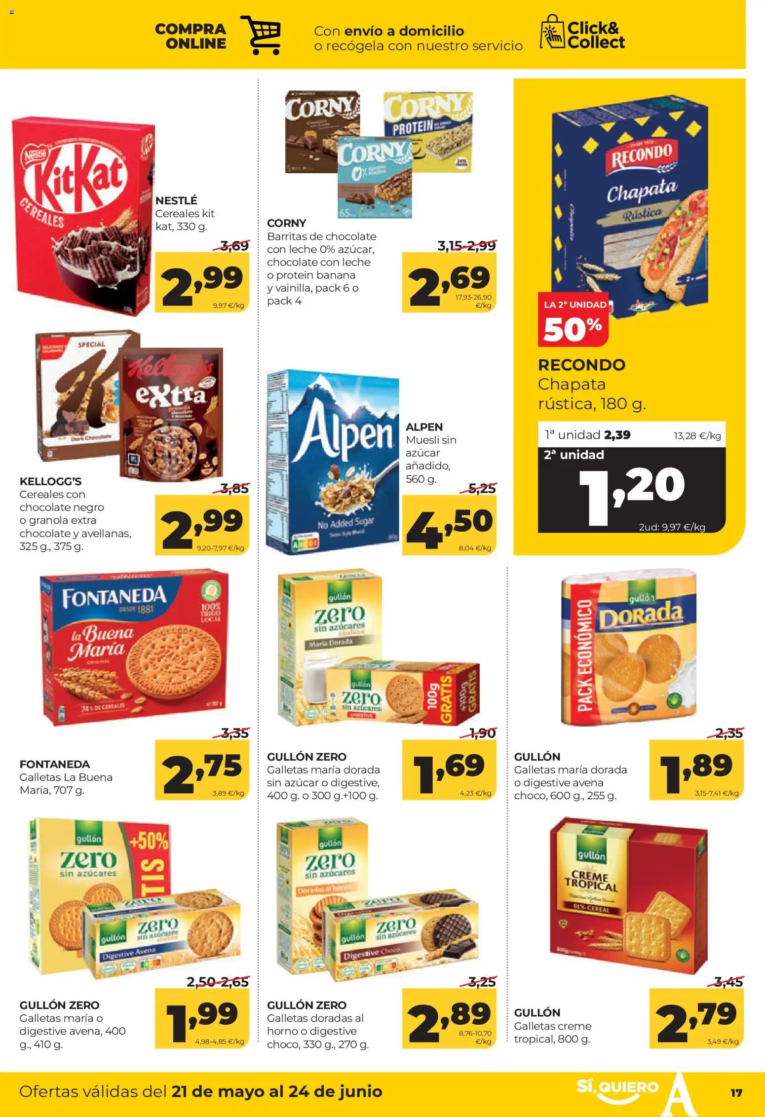 Alimerka folleto Asturias │ válido desde el 21.05.2026 | Página: 19 | Productos: Chocolate, Cereales, Galletas, Horno