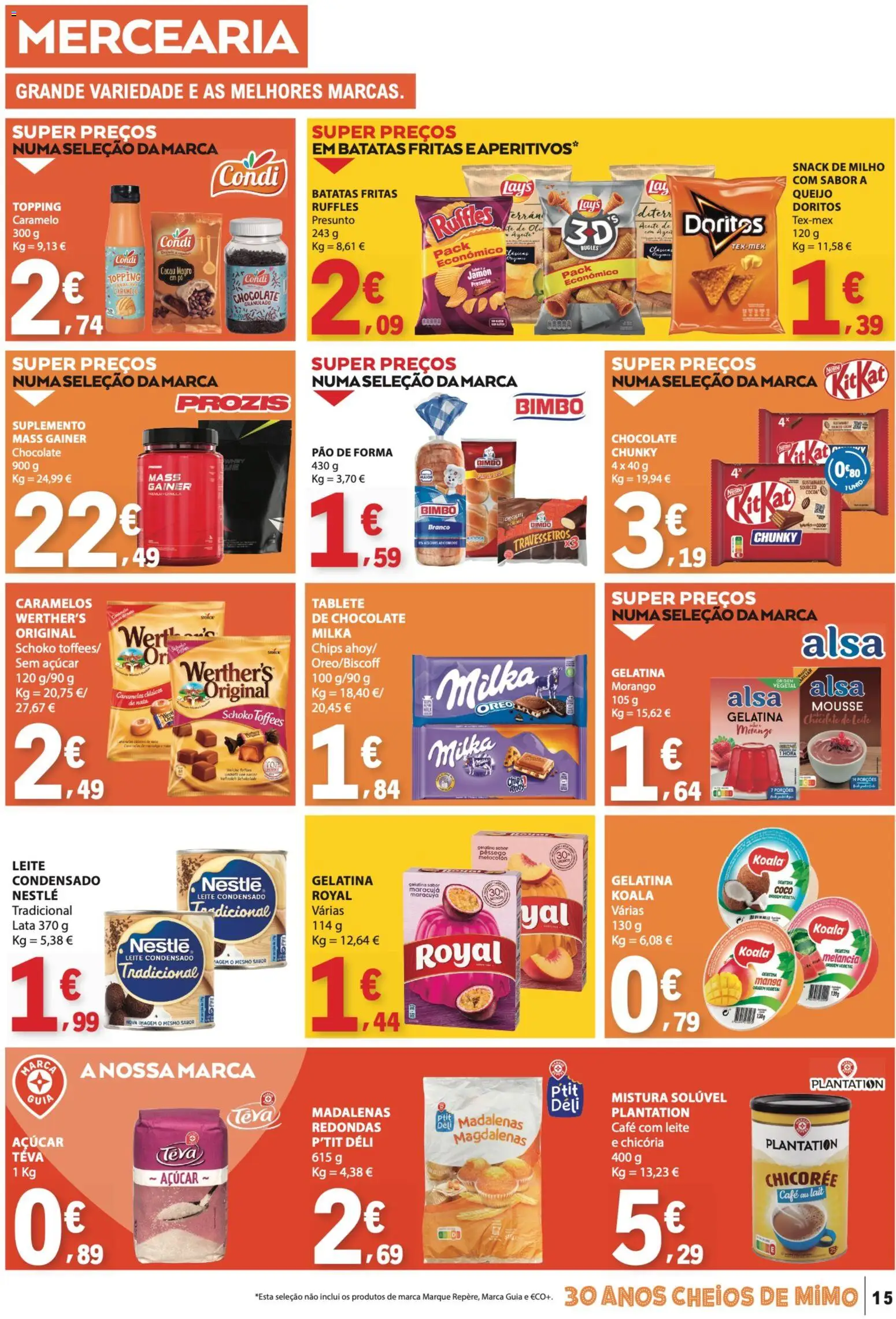 E.Leclerc folheto │ válido de 28.05.2026 | Página: 15 | Produtos: Pão de forma, Queijo, Presunto, Milho