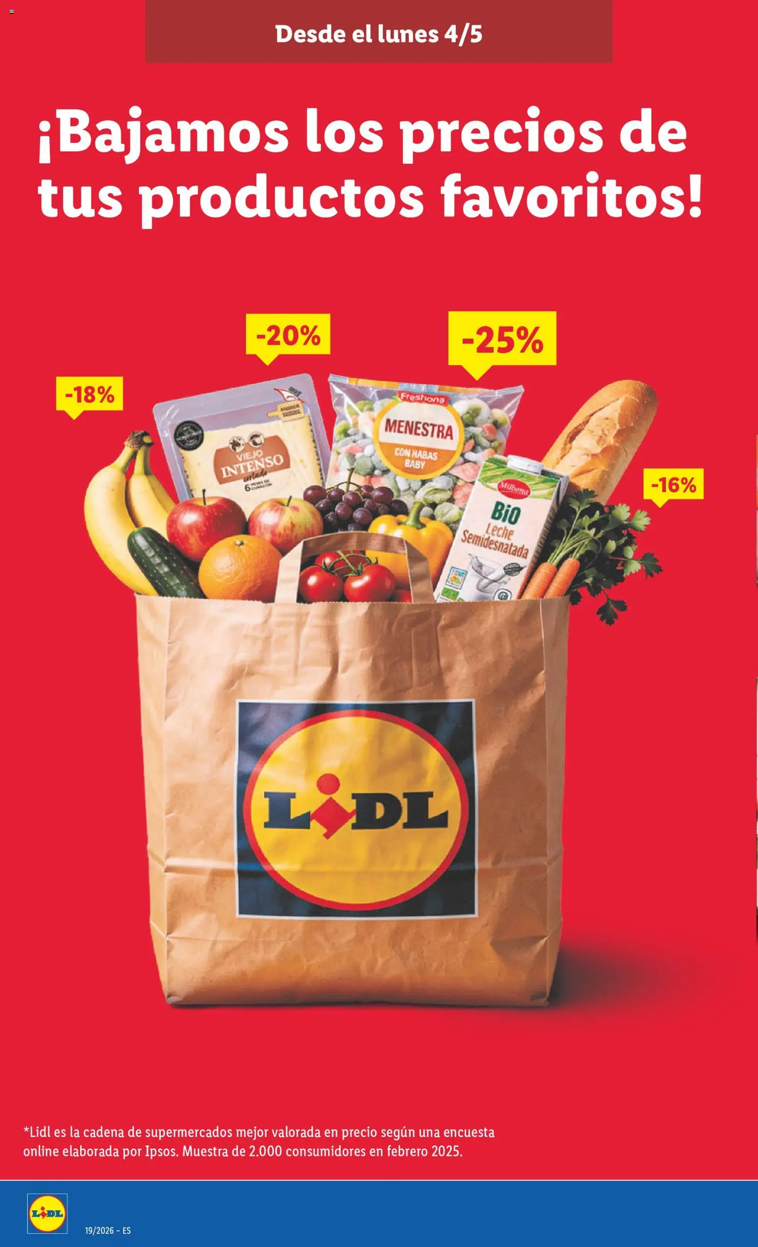 Lidl Bajadas Nacional │ válido desde el 04.05.2026 | Página: 2 | Productos: Leche