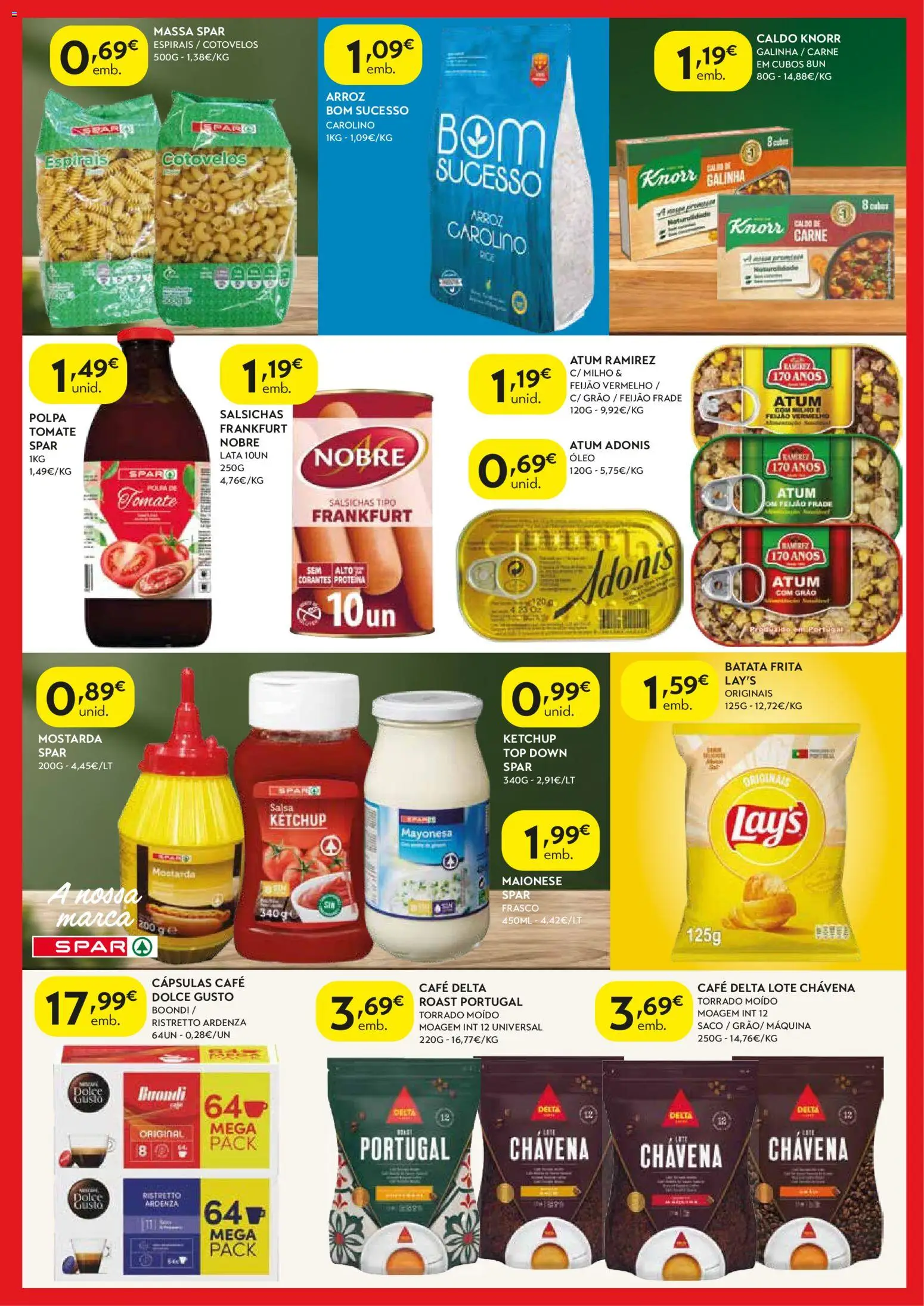 Spar - folheto │ válido de 04/08/2026 | Página: 5 | Produtos: Knorr, Tomate, Milho, Proteina