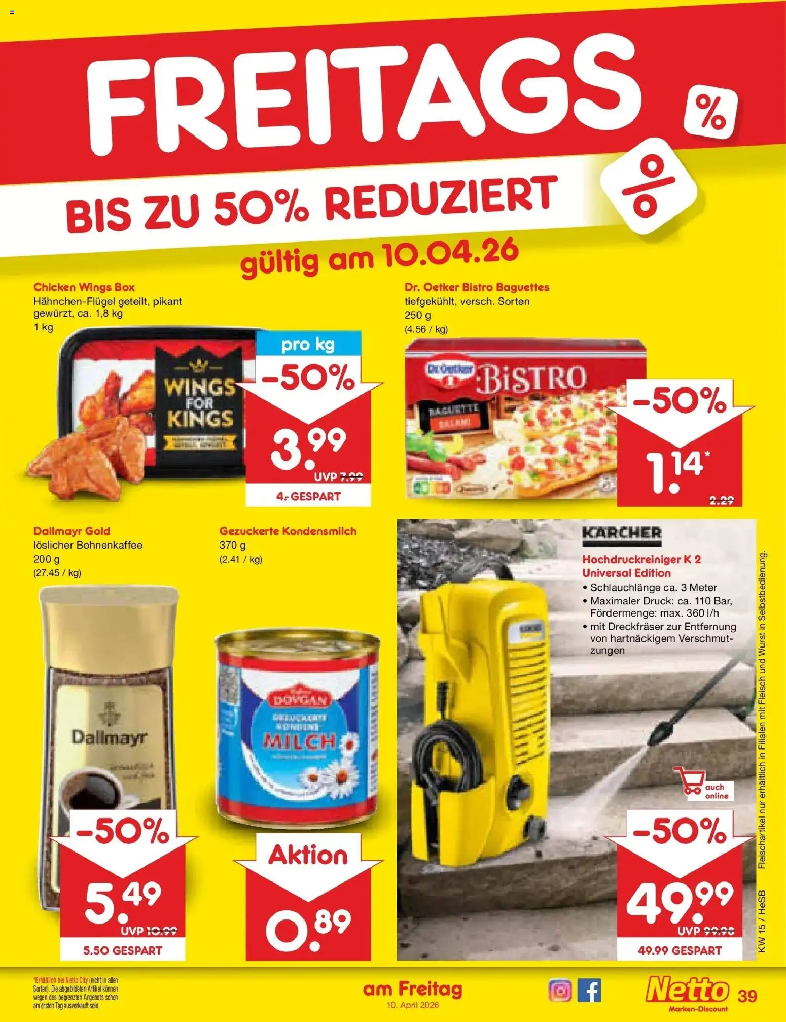 Netto Marken-Discount Prospekt Hamburg	 – gültig ab 07.04.2026 | Seite: 51 | Produkte: Milch, Box, Dallmayr, Fleisch