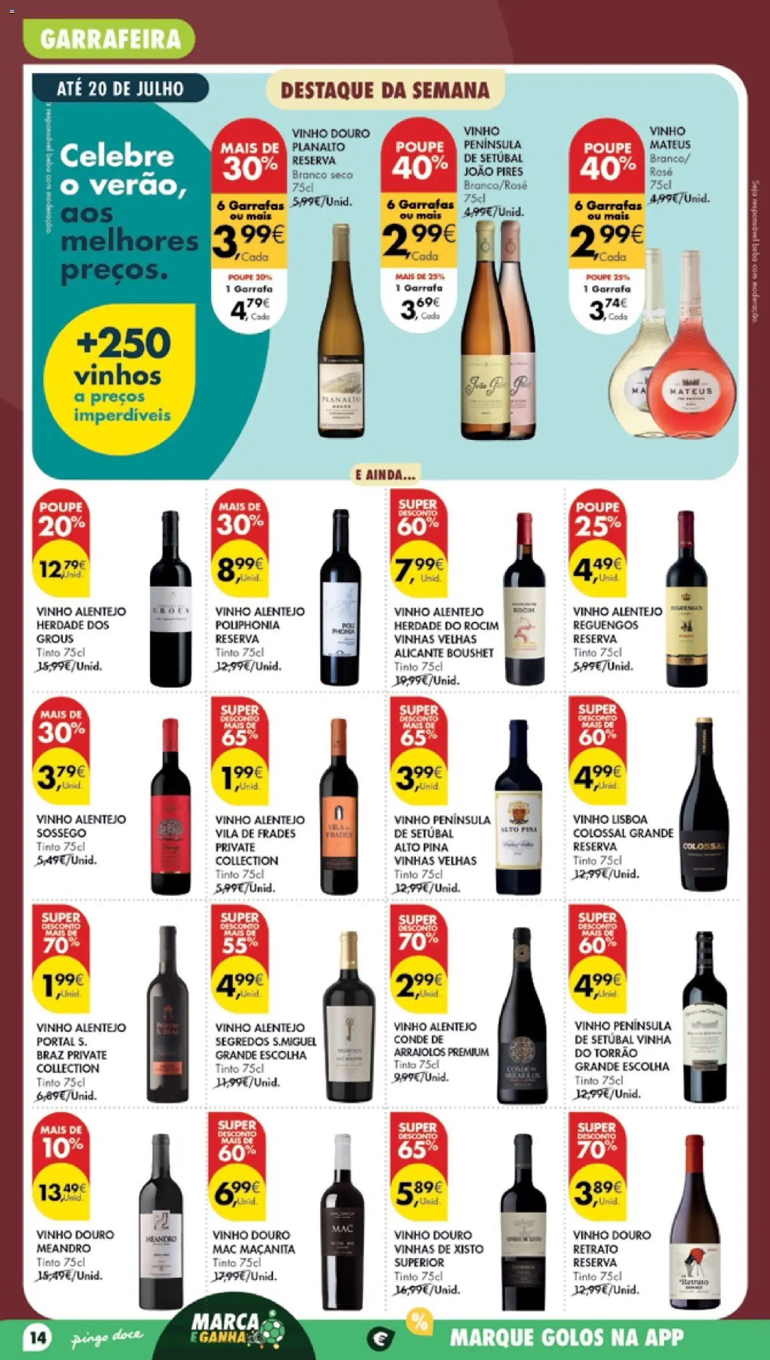 Pingo Doce Poupe Esta Semana Madeira │ válido de 07/07/2026 | Página: 14 | Produtos: Tinta, Vinho