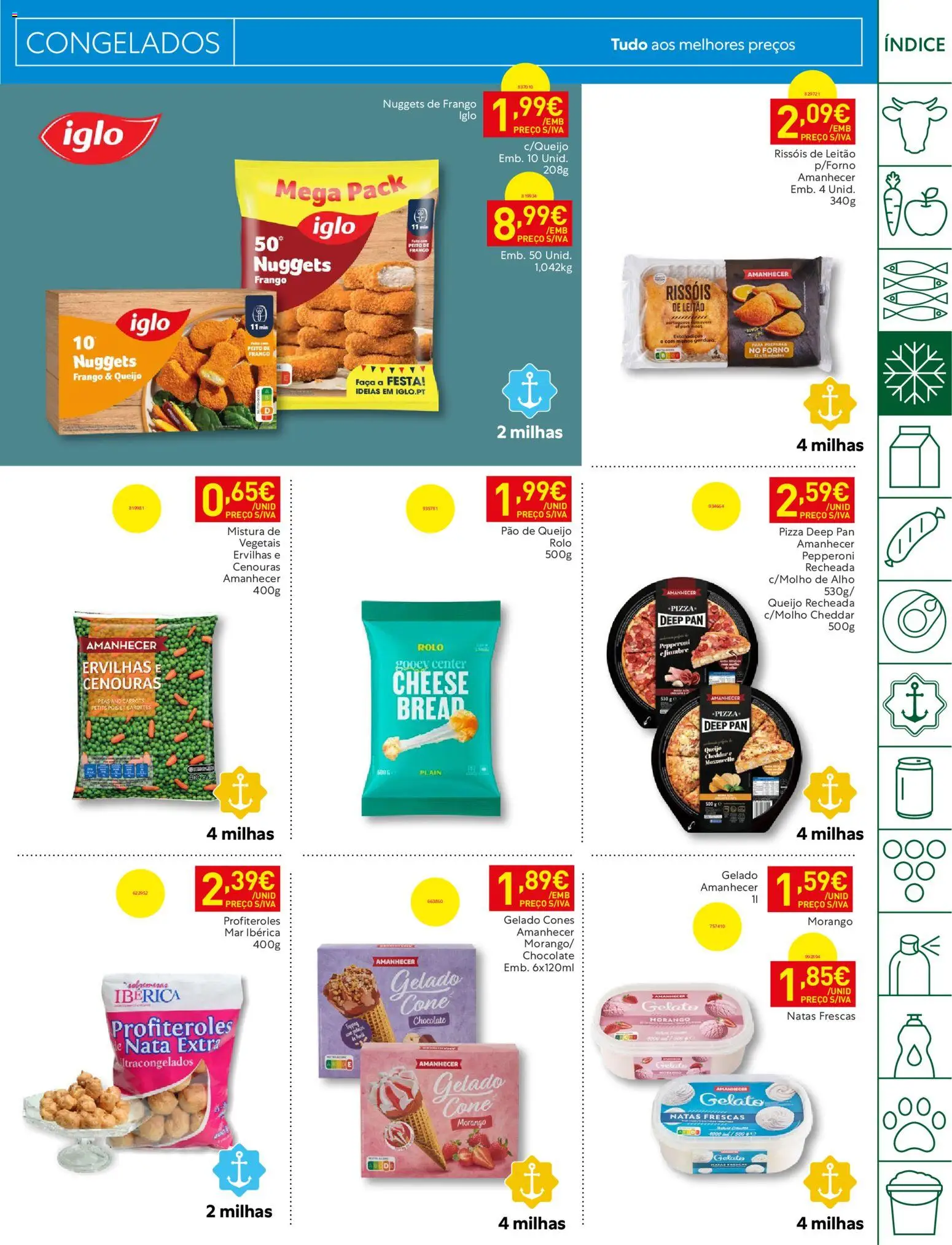 Recheio folheto │ válido de 20/10/2026 | Página: 9 | Produtos: Faca, Frango, Chocolate, Pizza