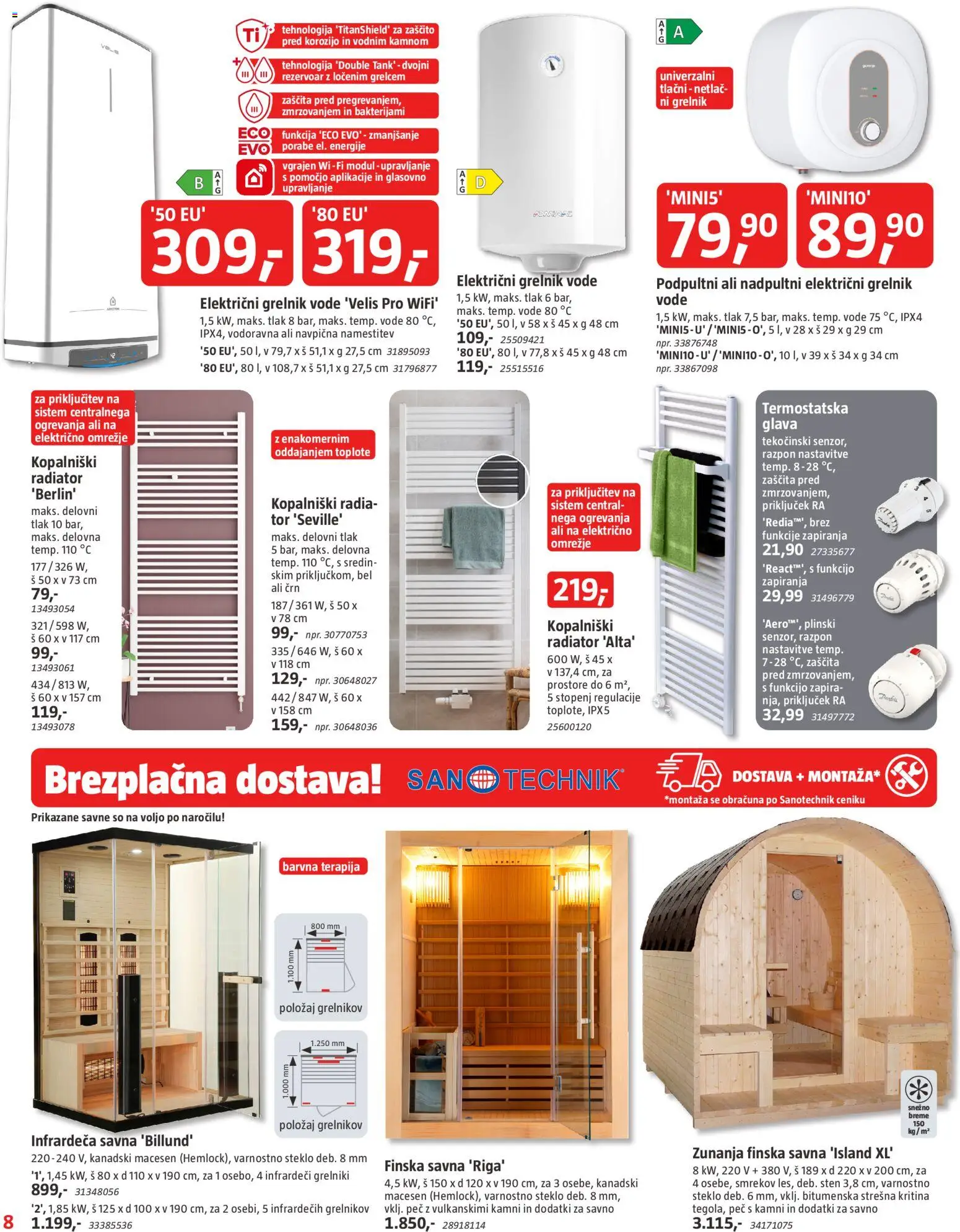 Novi Bauhaus katalog ponudbe – veljaven od 14.10.2026 | Stran: 8 | Izdelki: Radiator, Grelnik vode