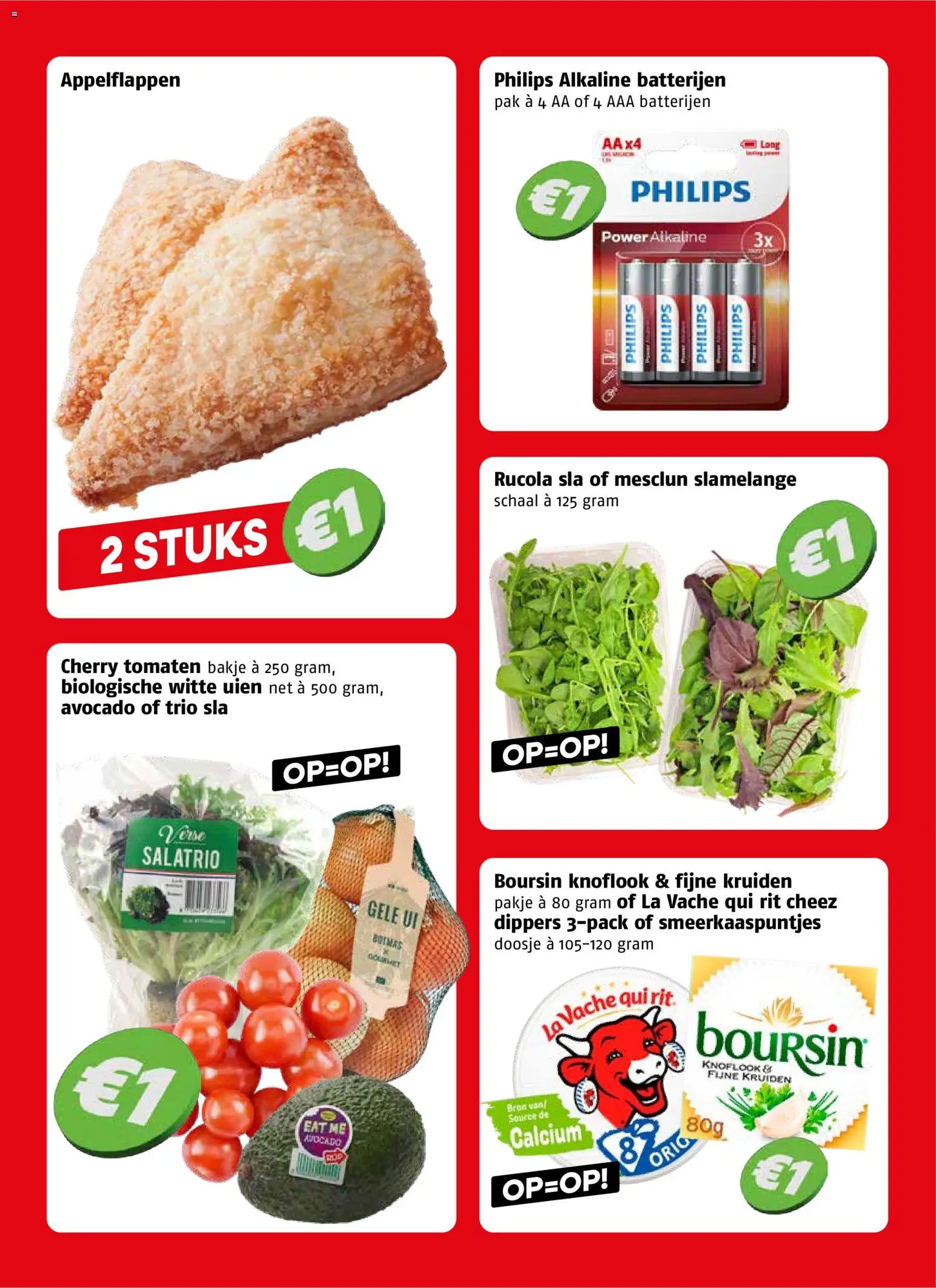 {H1} | Pagina: 4 | Producten: Tomaten, Schaal, Knoflook, Batterijen