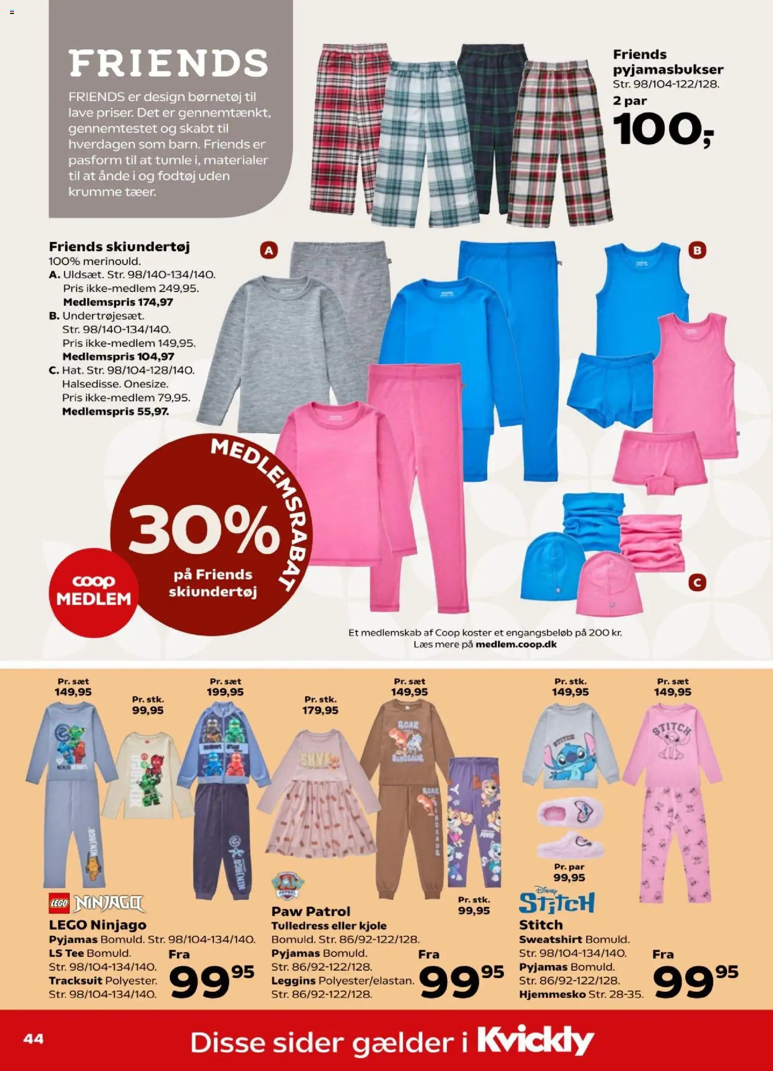 Kvickly tilbudsavis – gyldig fra 02/10/2026 | Side: 48 | Produkter: Pyjamas, Hjemmesko, Kjole, Søm