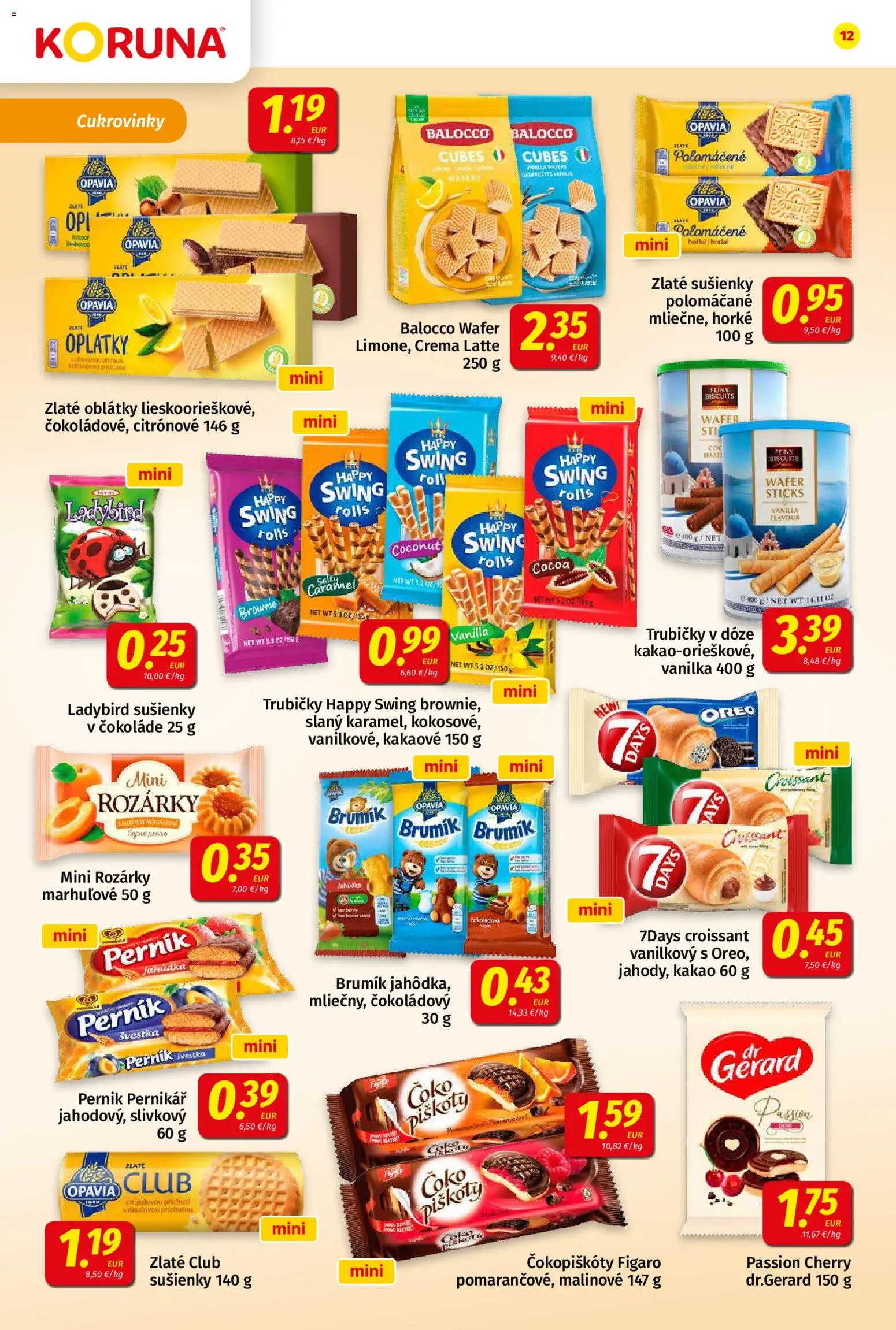 Nové Koruna akcie – leták je platný od 05.06.2026 | Strana: 12 | Produkty: Croissant, Kakao