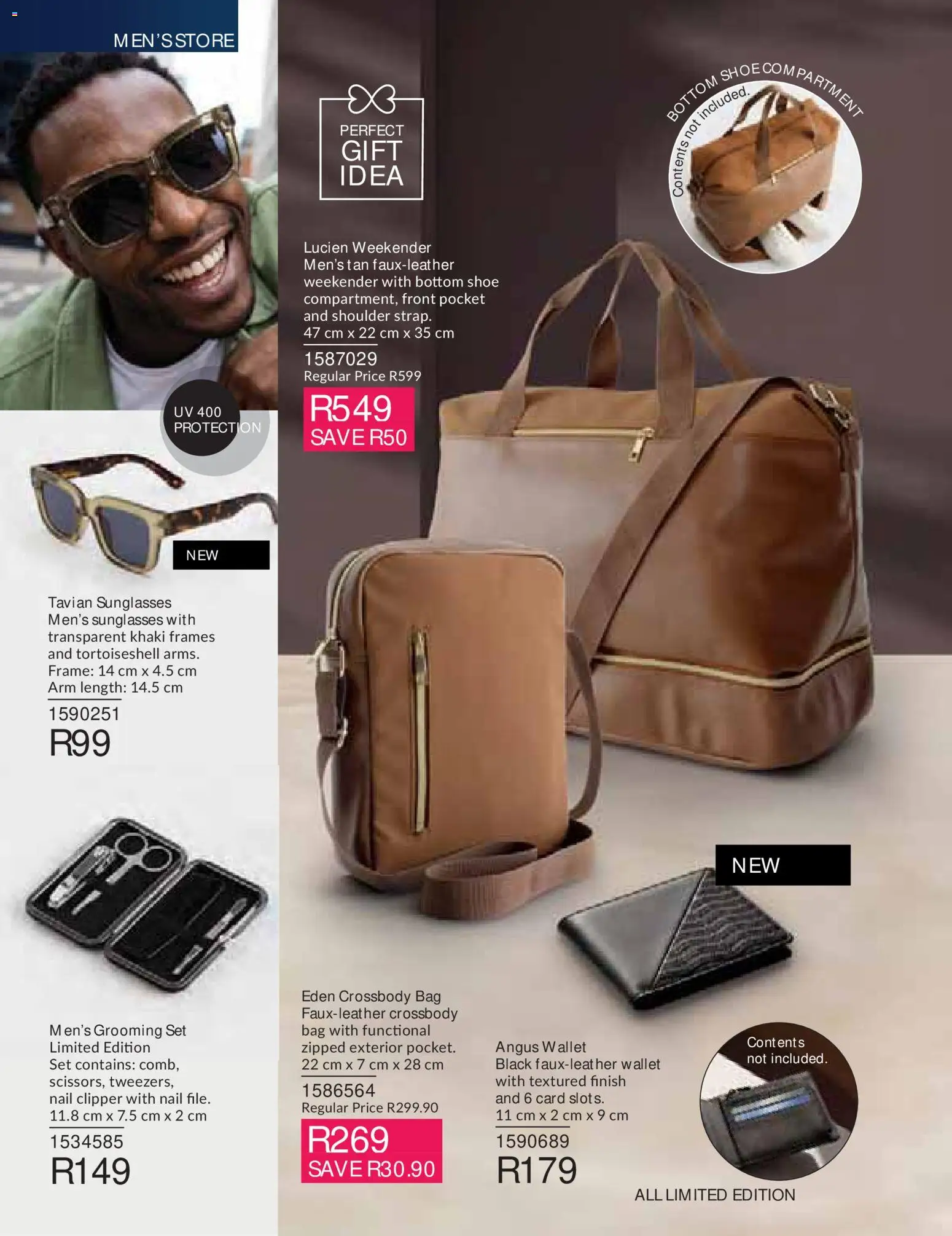New Avon catalogue – valid from 01/09/2026 | Page: 86 | Products: Wallet, Bag, Sunglasses, Frame