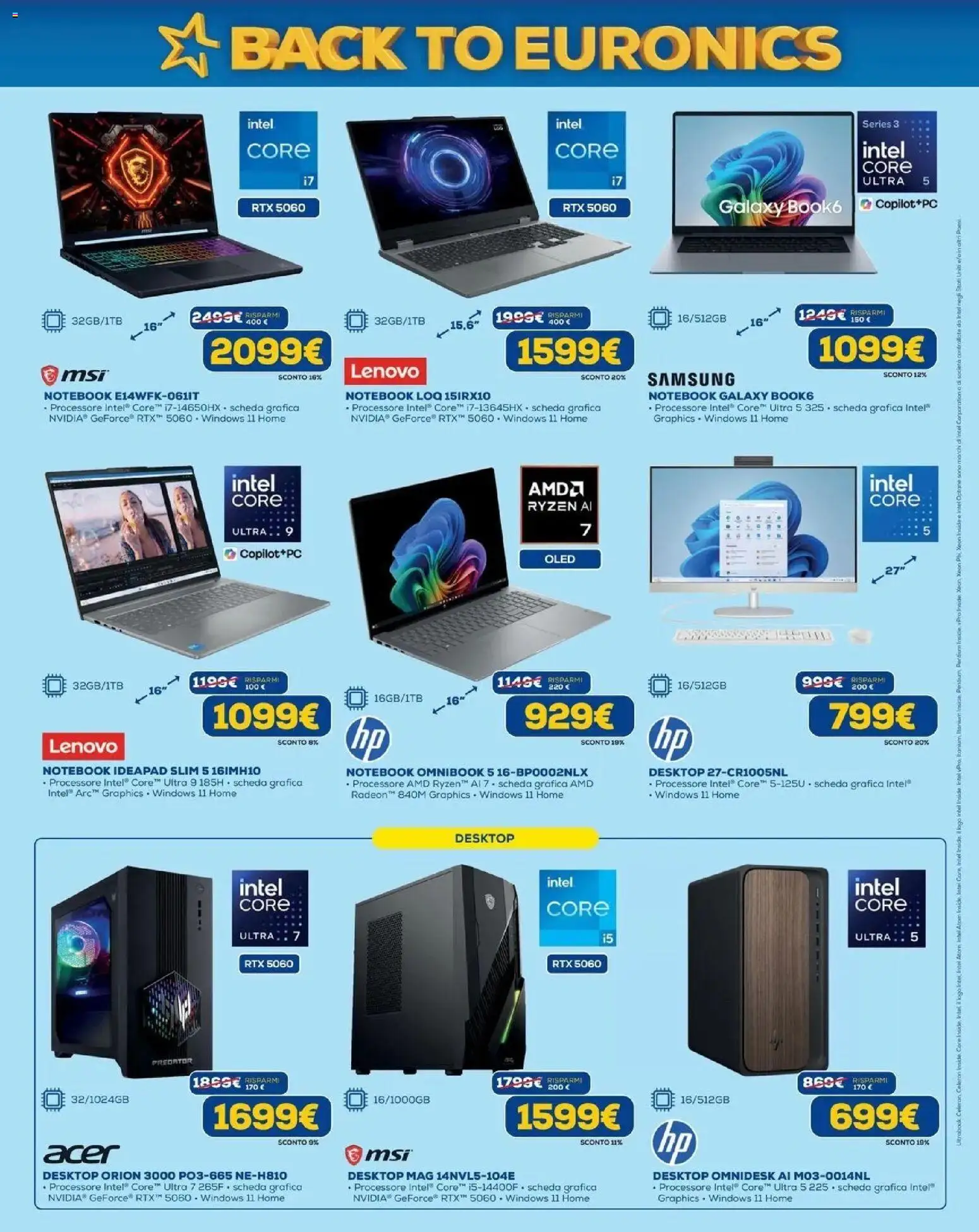 Nuovo Euronics volantino Torino dal 20/08/2026 > offerte anteprima 🛍️ | Pagina: 6 | Prodotti: Notebook, Samsung