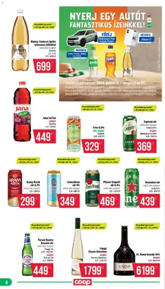 COOP - Mini & Abc & Szuper / Mecsek - amely érvényes a következő dátumtól: 2026.08.21. | Oldal: 6 | Termékek: Soproni sör, Soproni, Iphone, Brandy