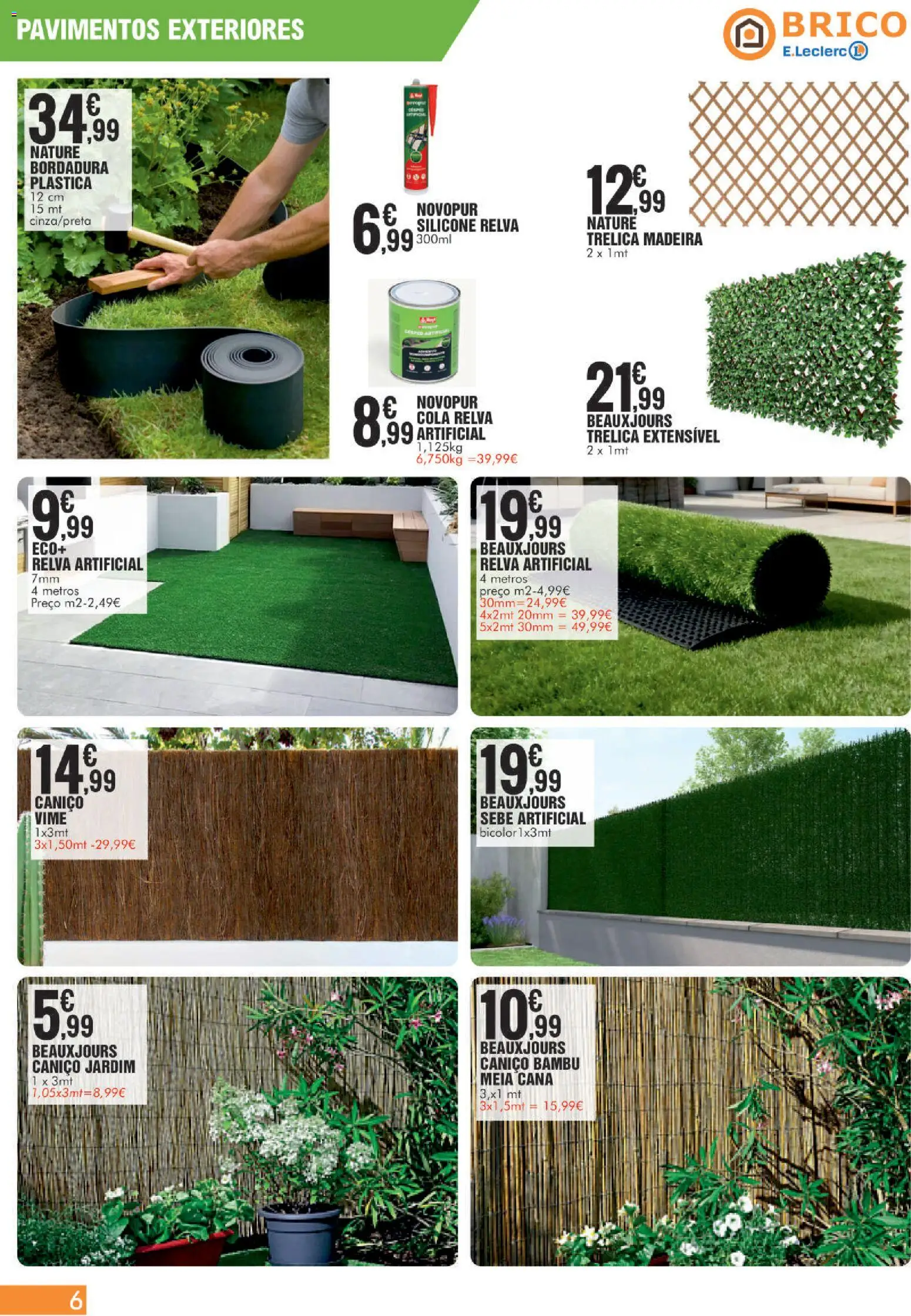 E.Leclerc Folheto Brico Lamego │ válido de 16.05.2026 | Página: 6 | Produtos: Relva artificial