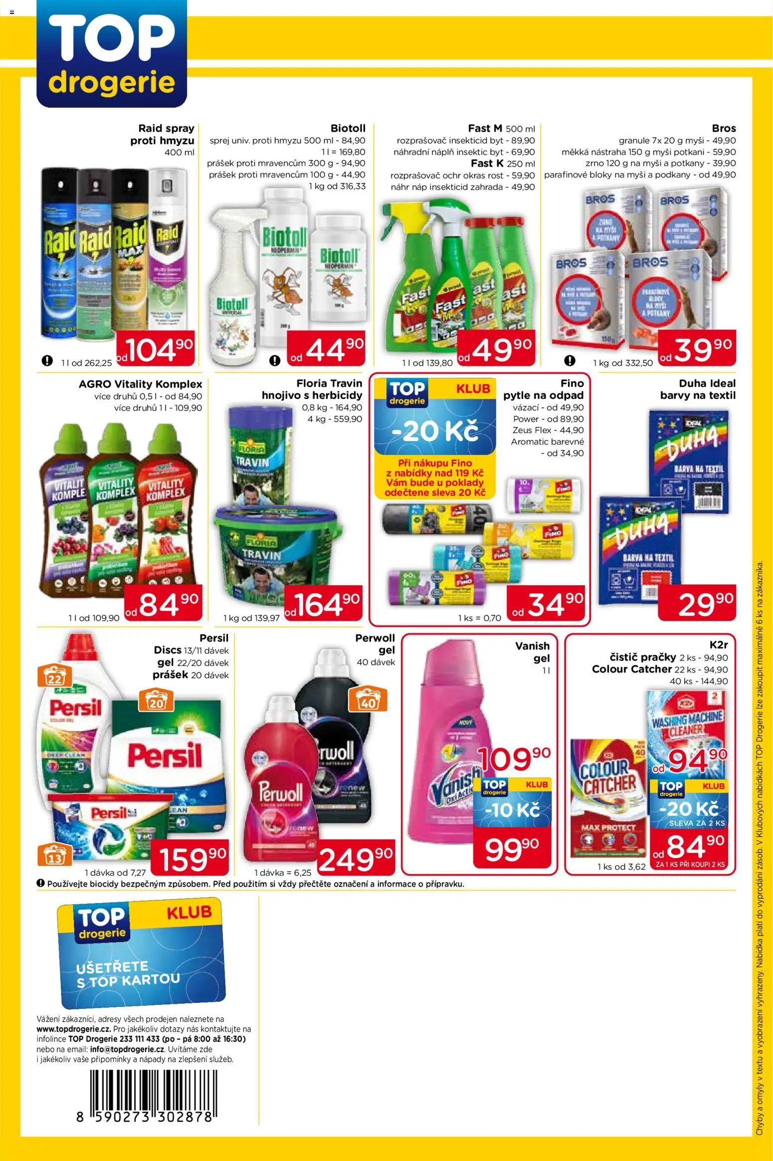Top drogerie leták od 14.05.2026 | Strana: 4 | Produkty: Granule, Raid, Drogerie, Barvy
