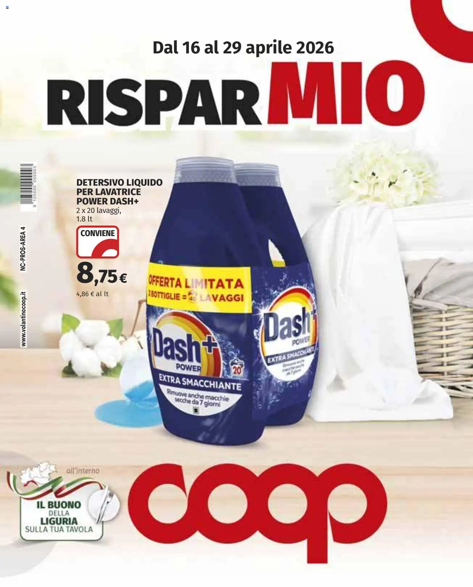 Volantino COOP del 16.04.2026 | Pagina: 1 | Prodotti: Lavatrice