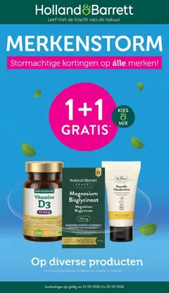 Holland & Barrett folder - Voorbeeld van een folder van Holland & Barrett, geldig van 14-09-2026