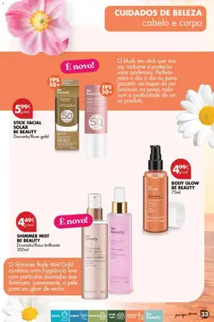 Pré-visualização Pingo Doce Catálogo de solares 2026 válido de 24/03/2026 | Página: 33 | Produtos: Agua, Fragrância, Blush, Protetor solar
