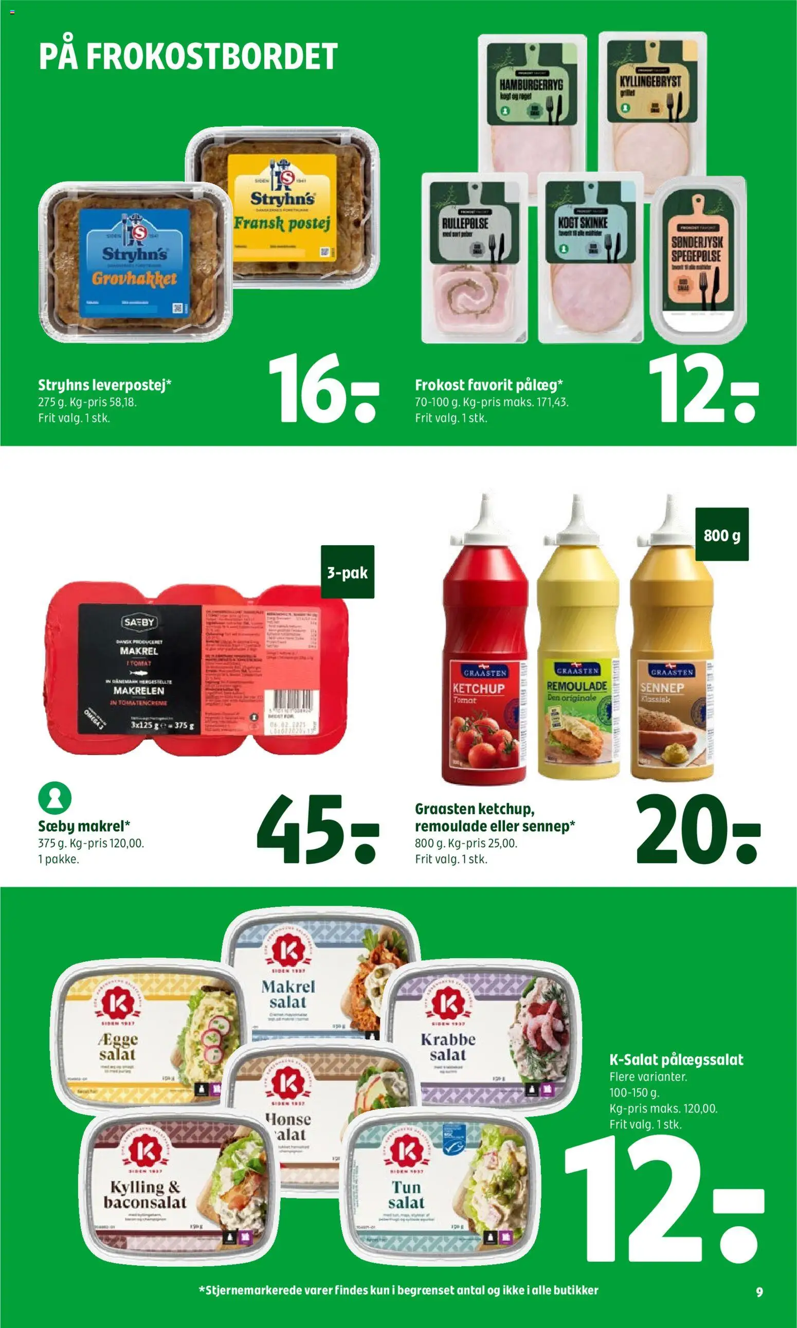 Coop 365 tilbudsavis – gyldig fra 16/07/2026 | Side: 11 | Produkter: Skinke, Salat, Spegepølse, Sennep