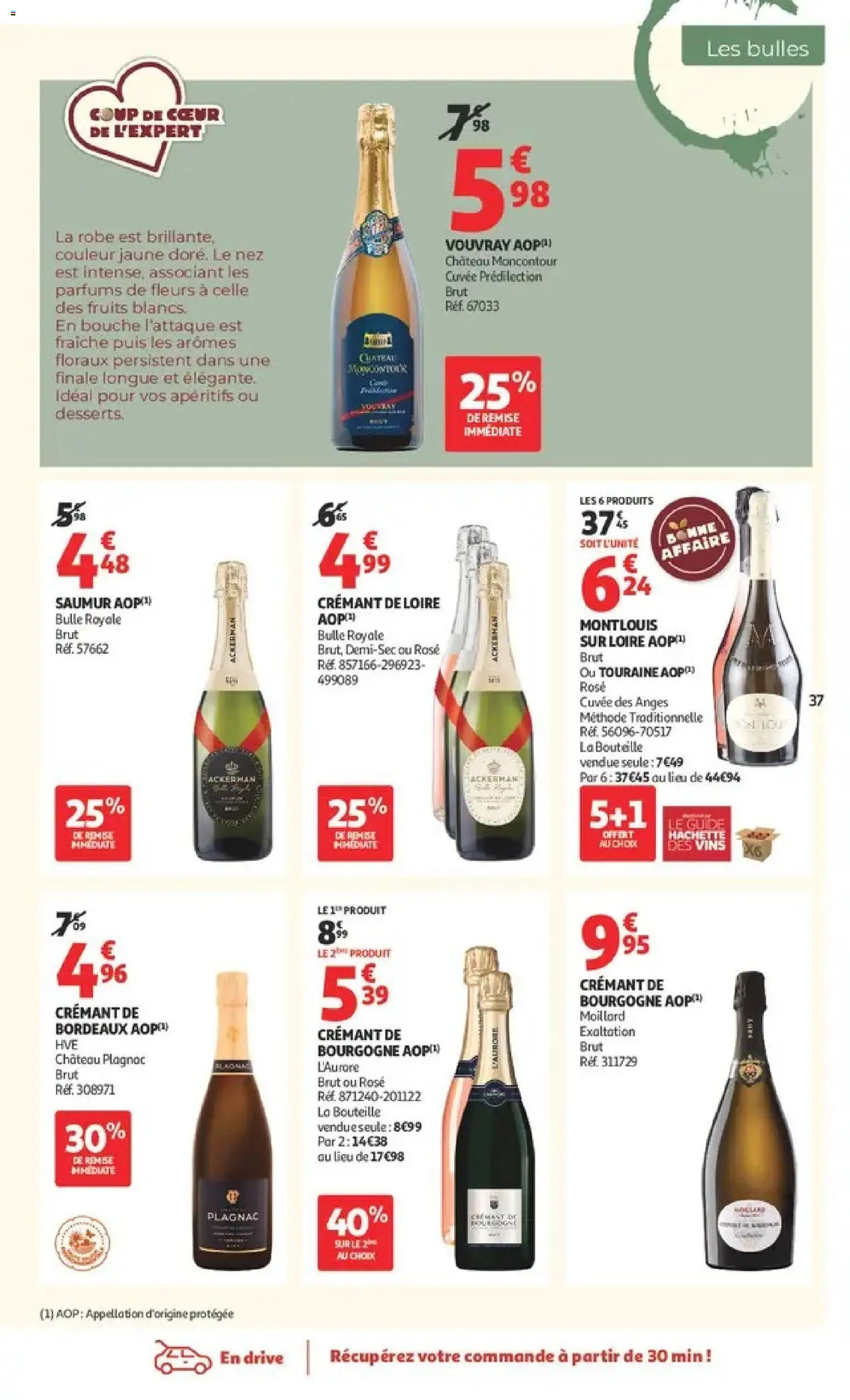 {H1} | Page: 37 | Produits: Robe, Crémant de Loire, Crémant de bourgogne, Fruits