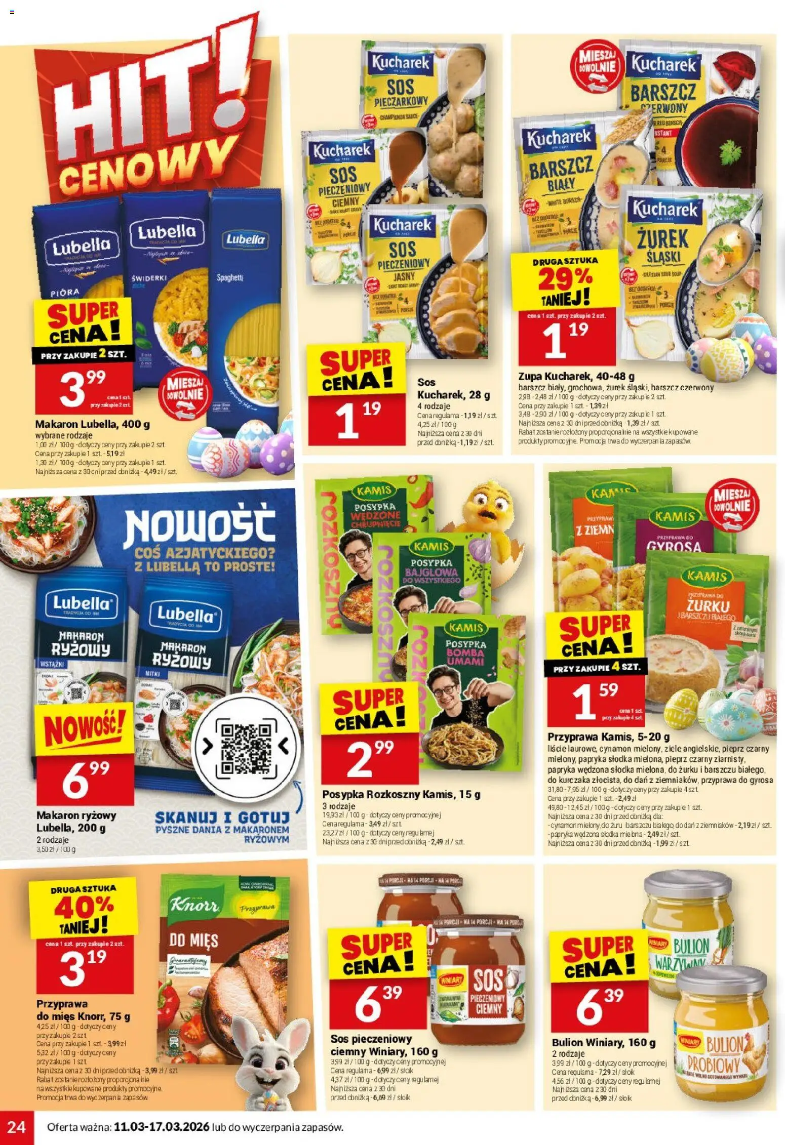 Twój Market gazetka od 11.03.2026 | Strona: 24 | Produkty: Zurek, Makaron ryżowy, Papryka wędzona, Makaron