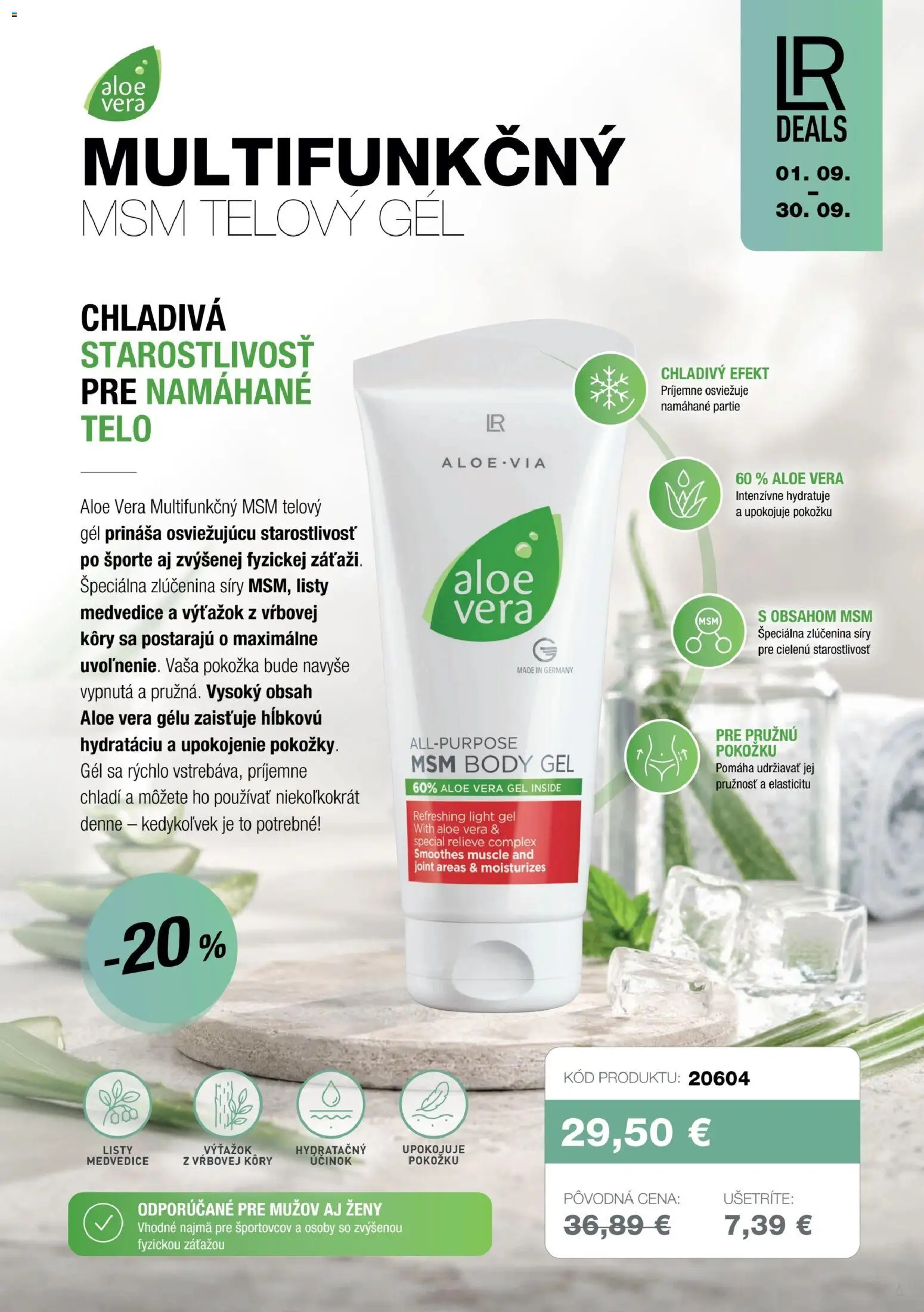 Nové LR akcie – leták je platný od 01.09.2026 | Strana: 11 | Produkty: Aloe Vera